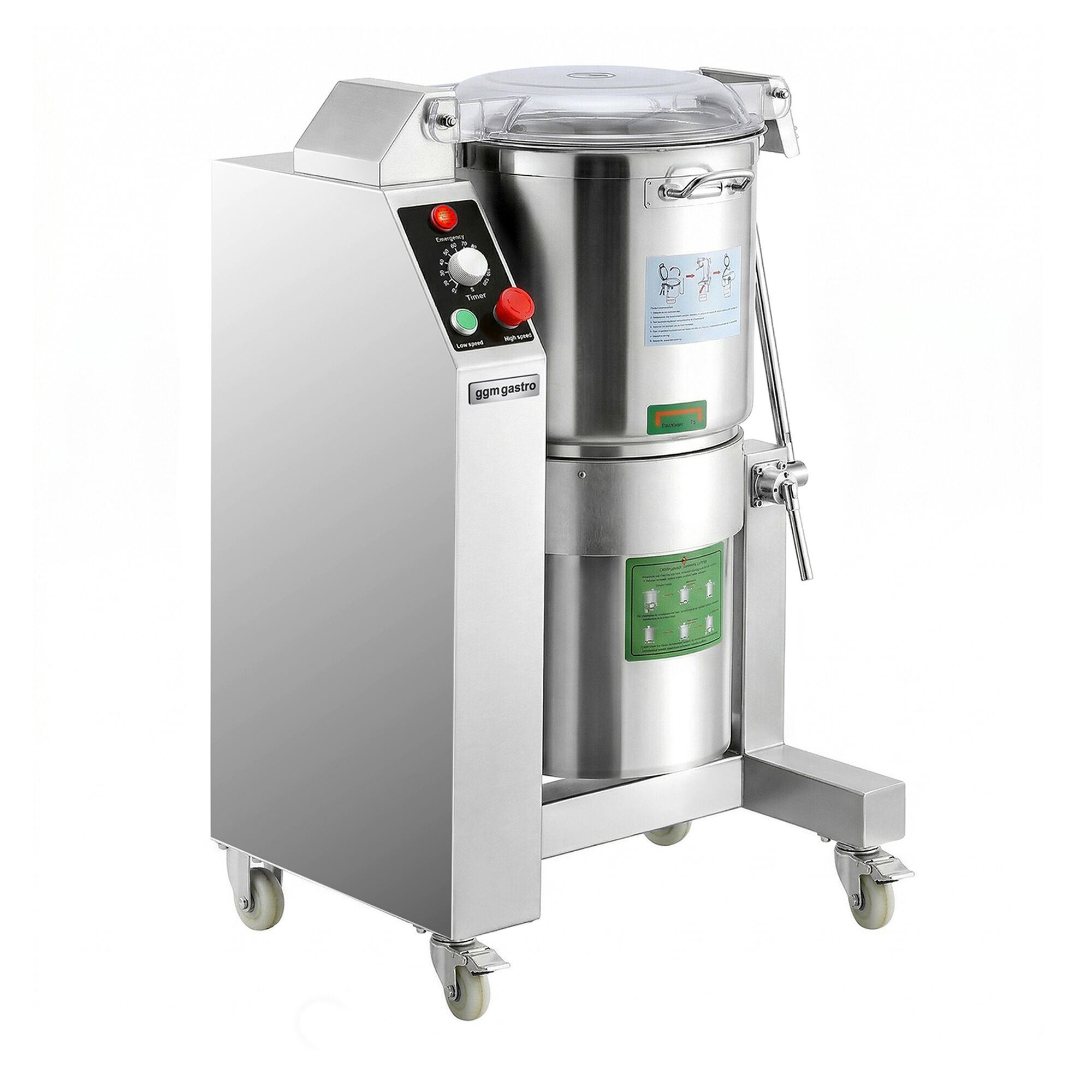 Hummusmaskin - 18 liter - 3 kW - 230 V - 1400 varv/min