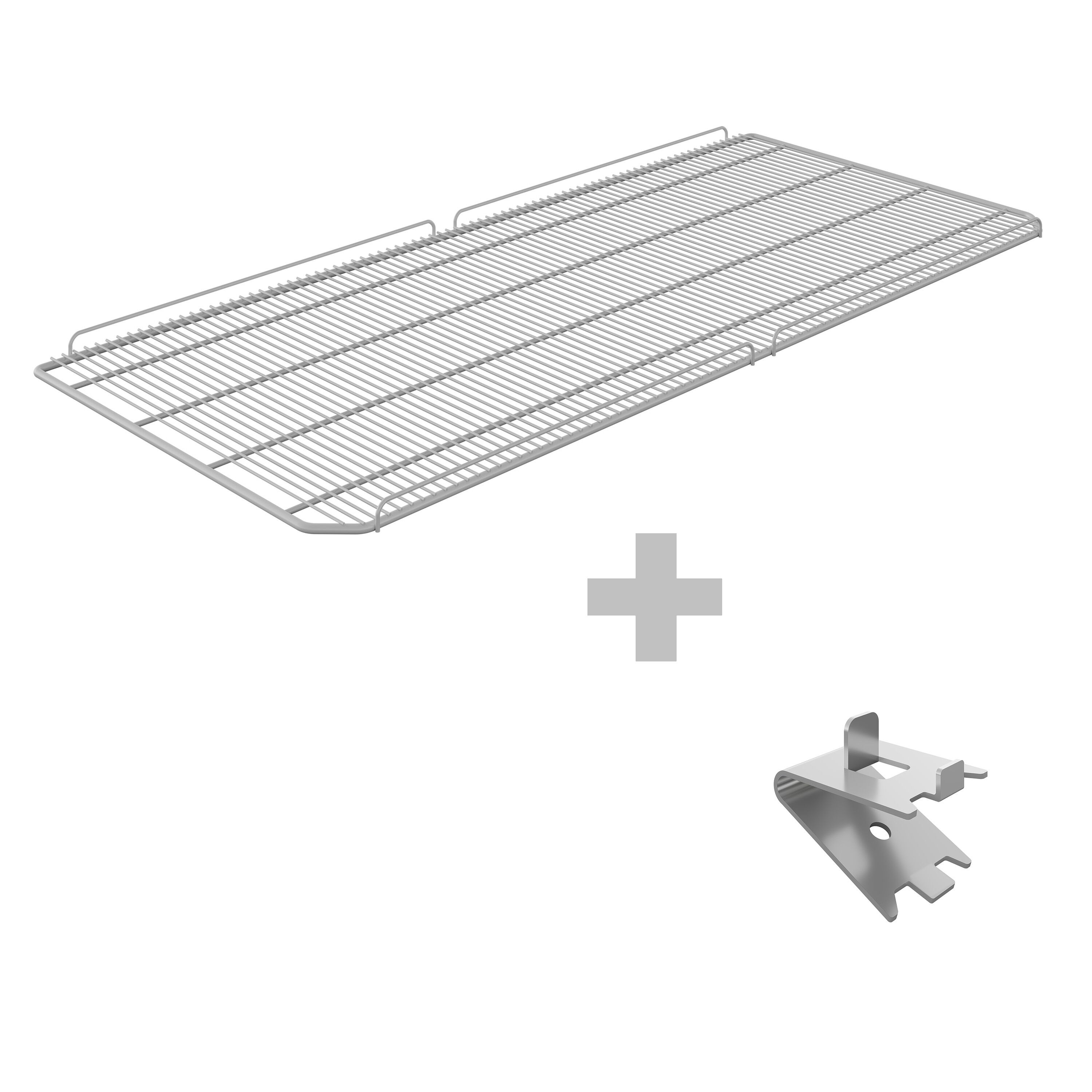 Plastic-Coated Support Shelf - incl. 4 Brackets - fits GK1200UG
