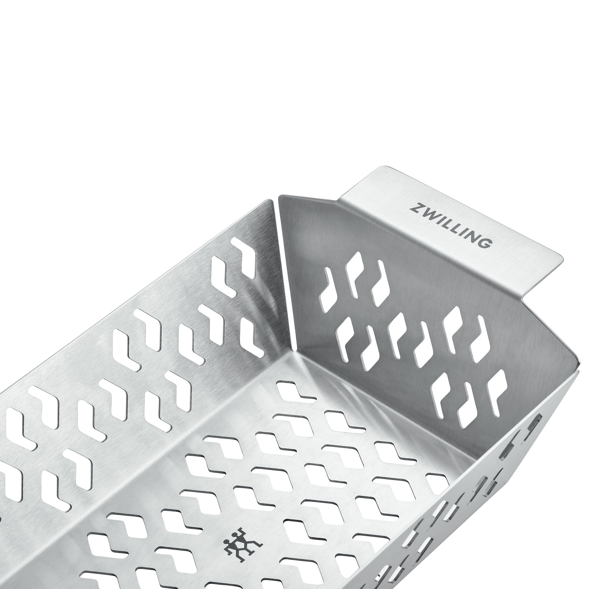 ZWILLING | BBQ Grill Basket S without Handle – Silver, Direct‑Flame Safe, Easy‑Clean, Robust