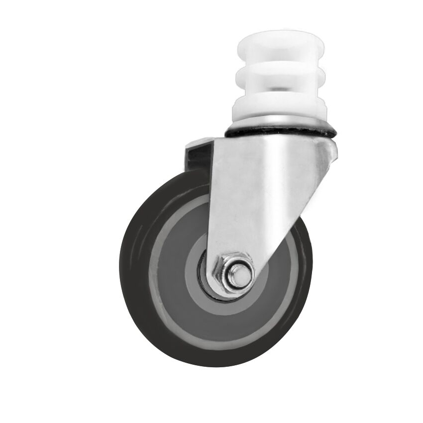Jeu de roulettes pour rayonnages en acier inoxydable de la série ERP
