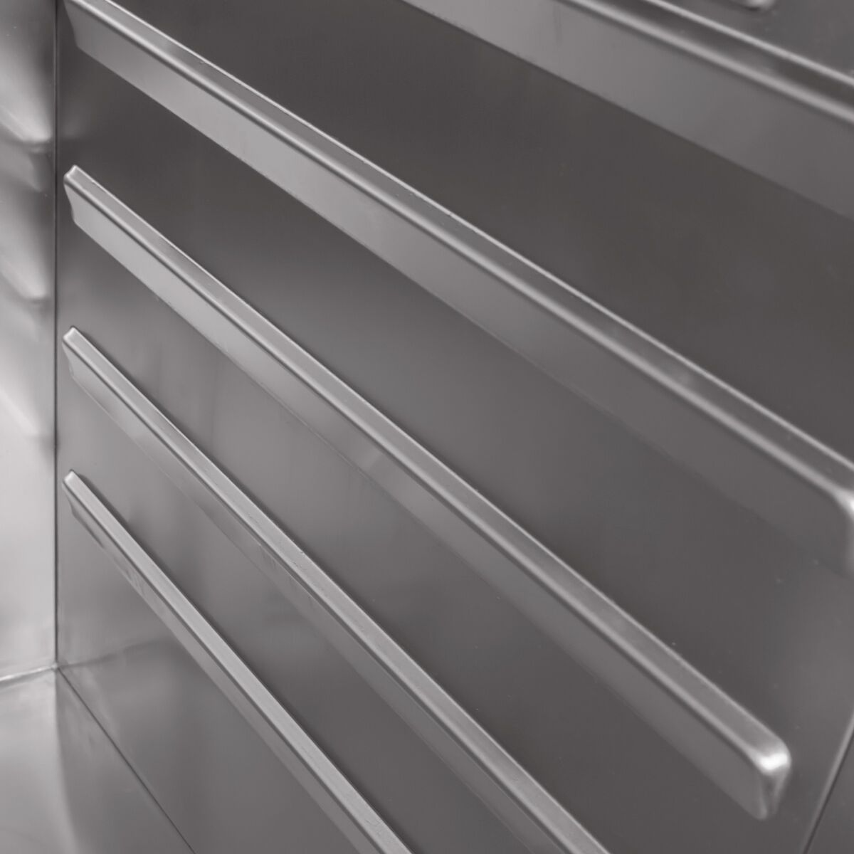 Upright Fridge Stainless steel PREMIUM PLUS - GN 2/1 - 1240L - with 1 door & 2 half doors