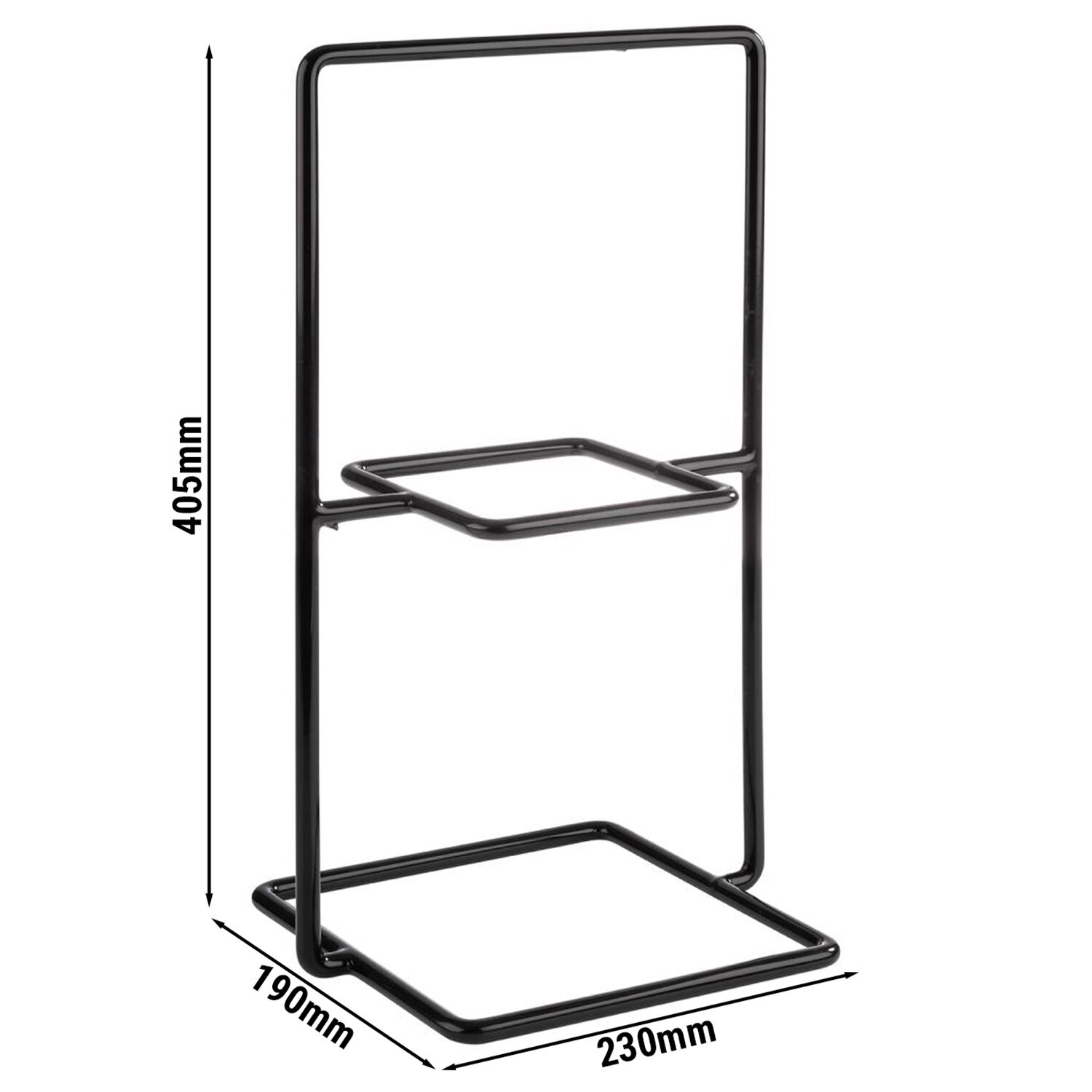 Support de buffet - PERFECTO - métal - carré - Hauteur : 405 mm