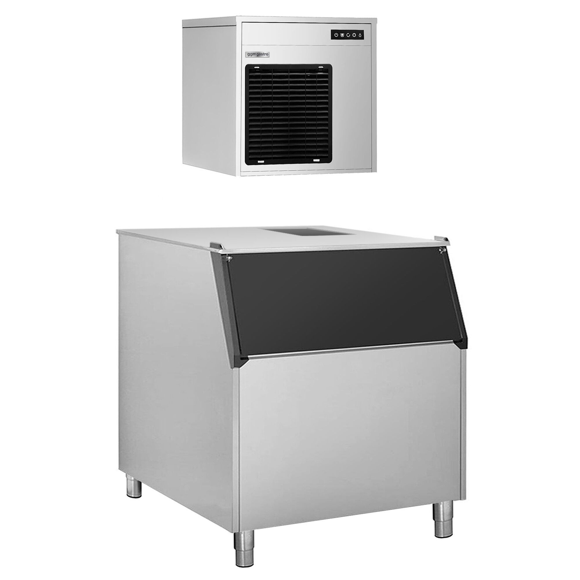 Machine à glace en grains - 220kg/24h - incl. bac à glaçons