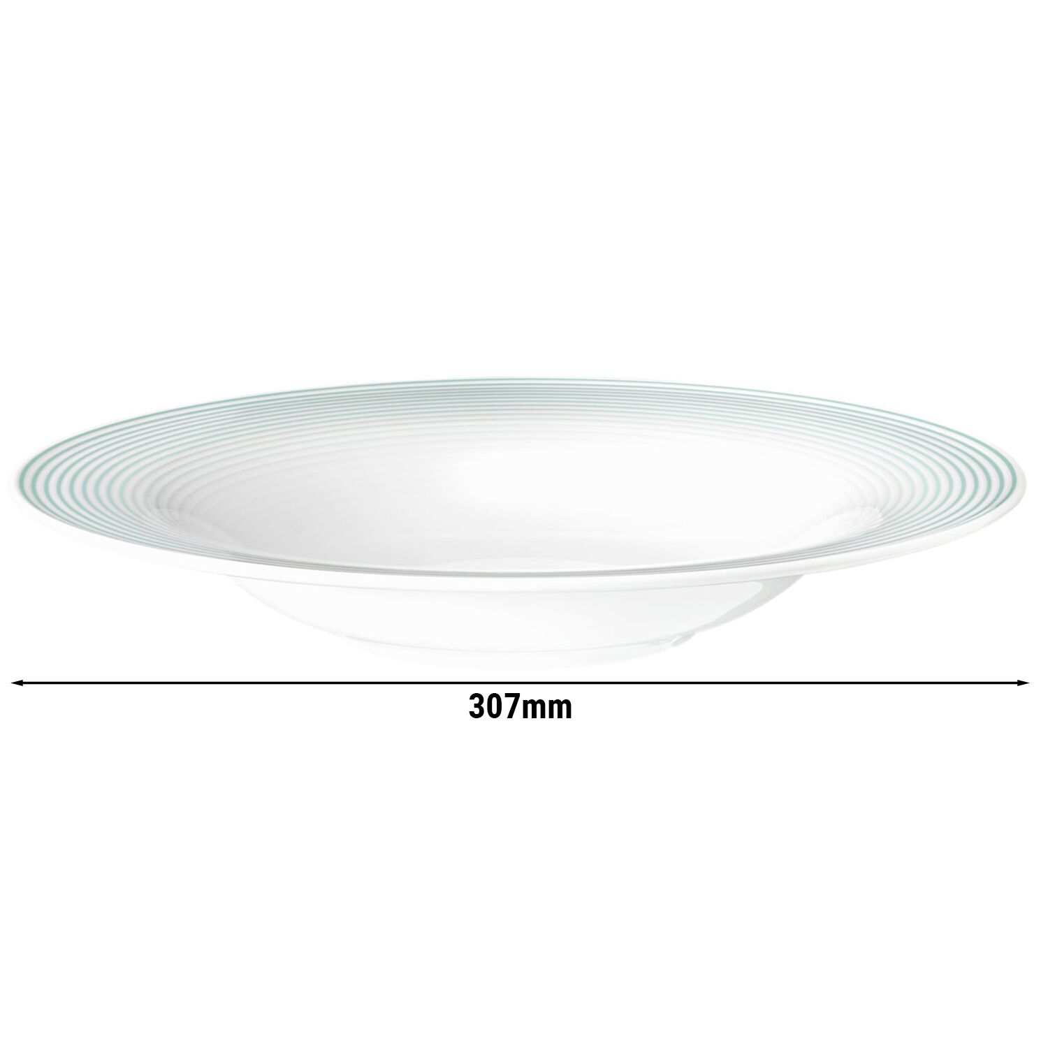 (2 pcs) SELTMANN WEIDEN | Assiette à pâtes – creuse – Ø 300 mm – Bleu arctique