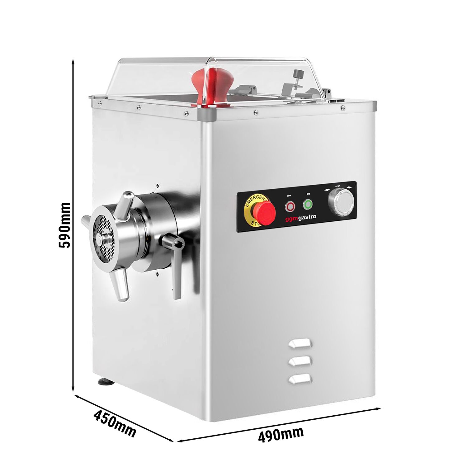 Heavy Duty Meat Mincer Size 32 - 500kg/h - 2.2 kW - Mincing Plate 4mm