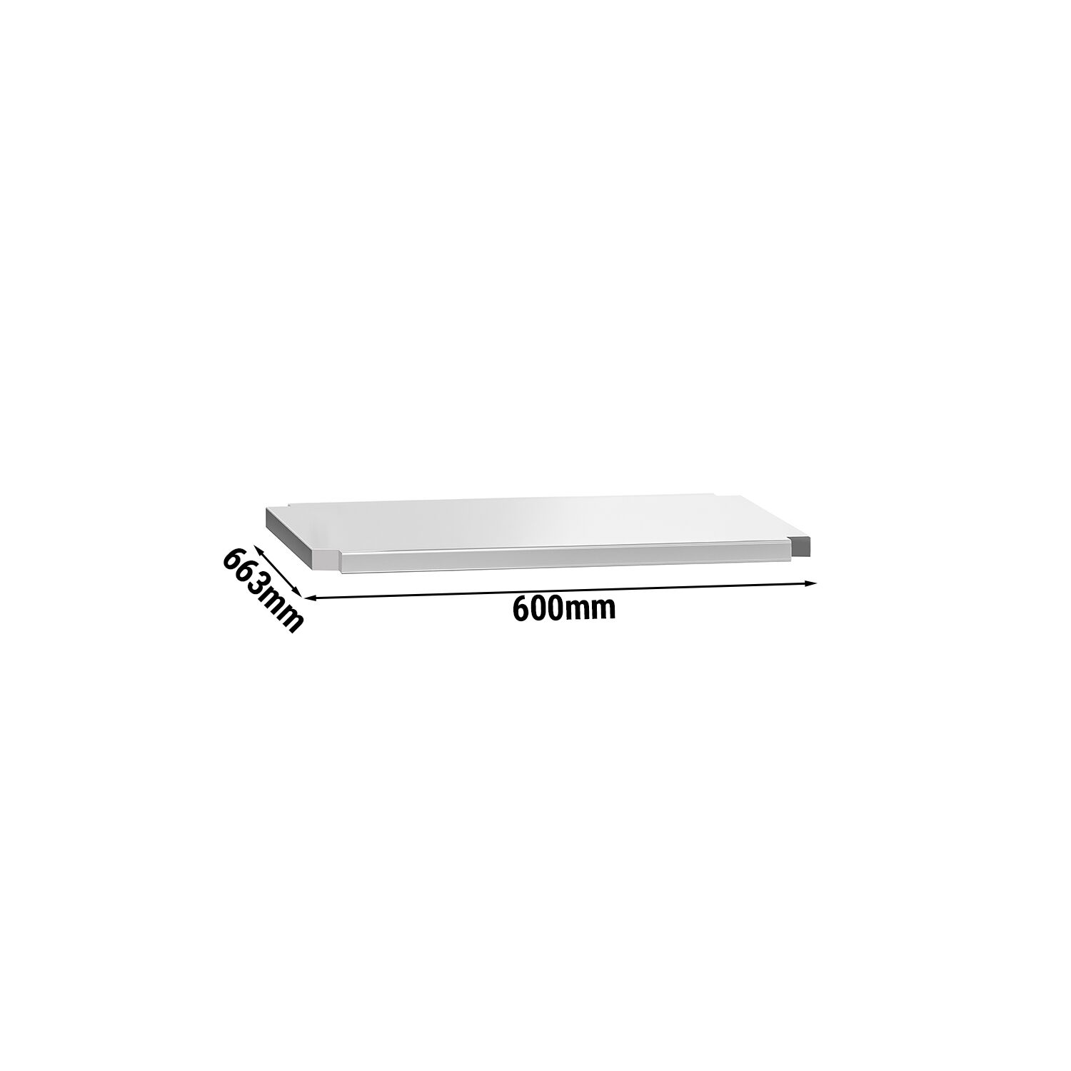 Étagère intermédiaire - 600 x 663 mm - compatible avec tables de travail ATK67 & ATK67A