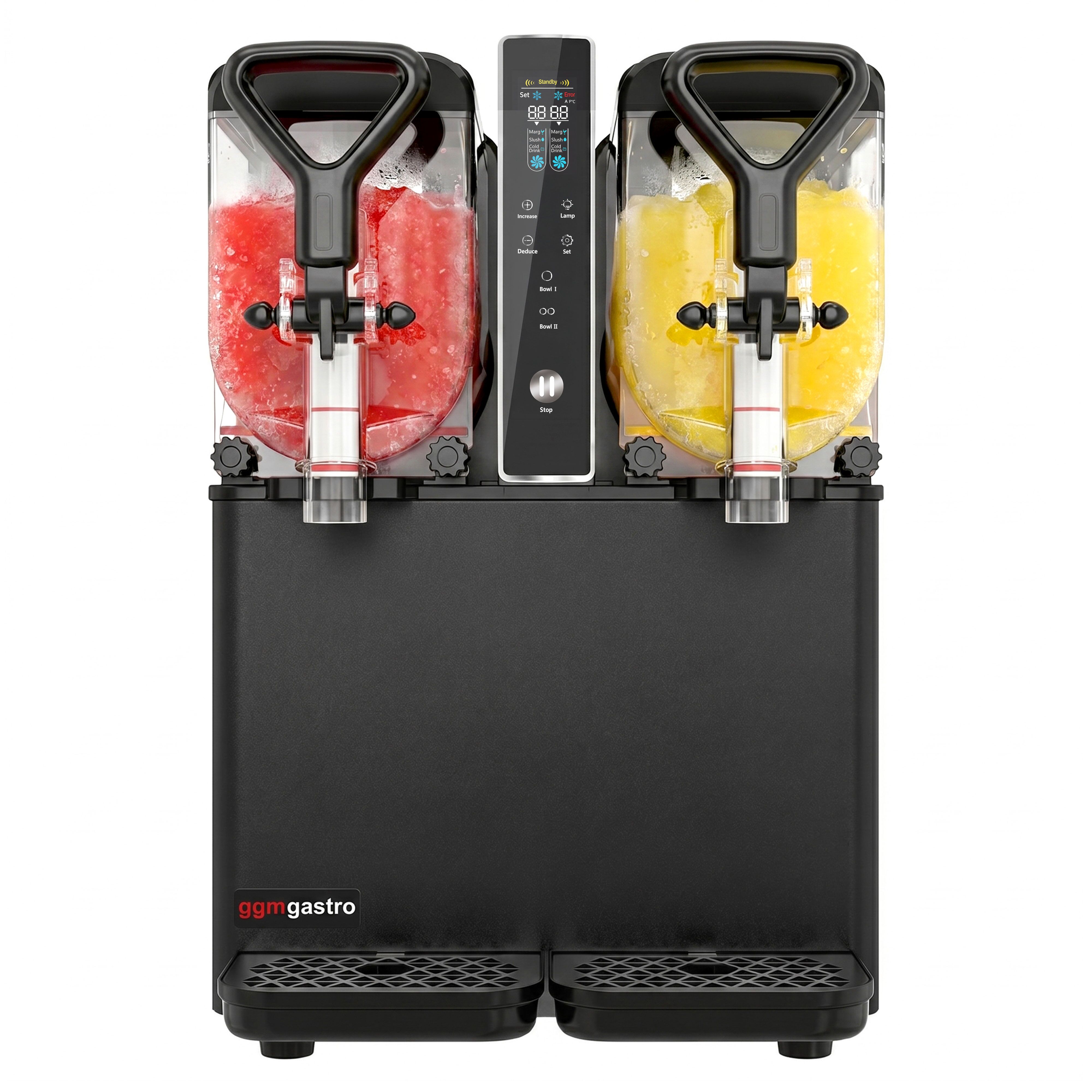 Aparat za slush - 2x 3 l - 400 W - Digital - Crna/Srebrna