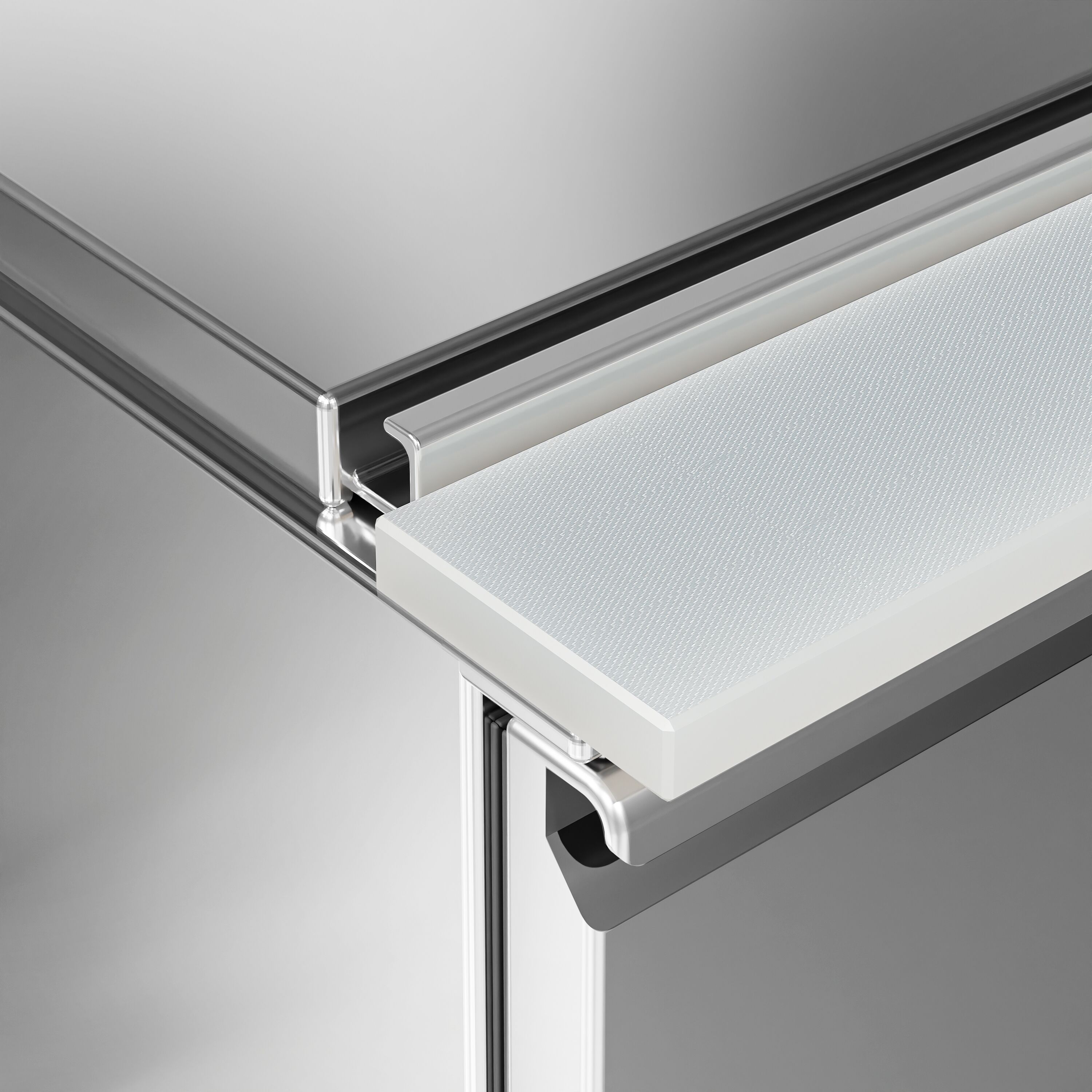 Saladette réfrigérée PREMIUM - 450mm - 102L - 1 porte vitrée - avec découpe pour 1x GN 1/1 & Couvercle inox