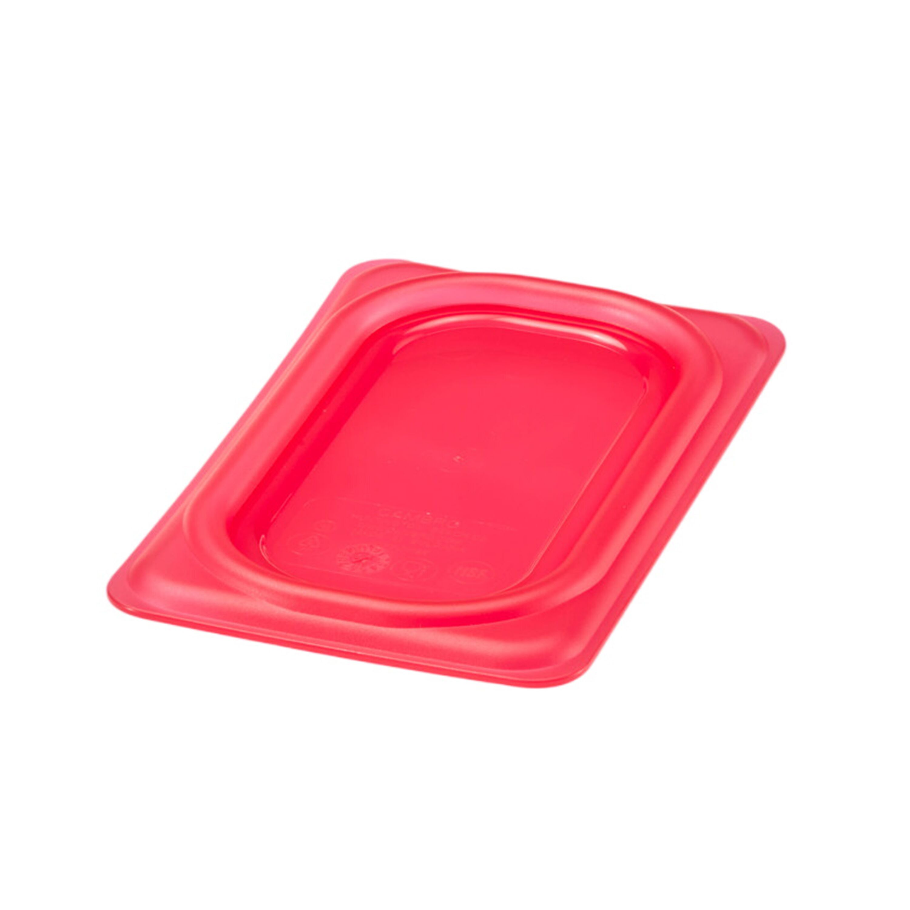 (6 pièces) CAMBRO | SafeTrak - Couvercle en polypropylène GN 1/9 - Rouge