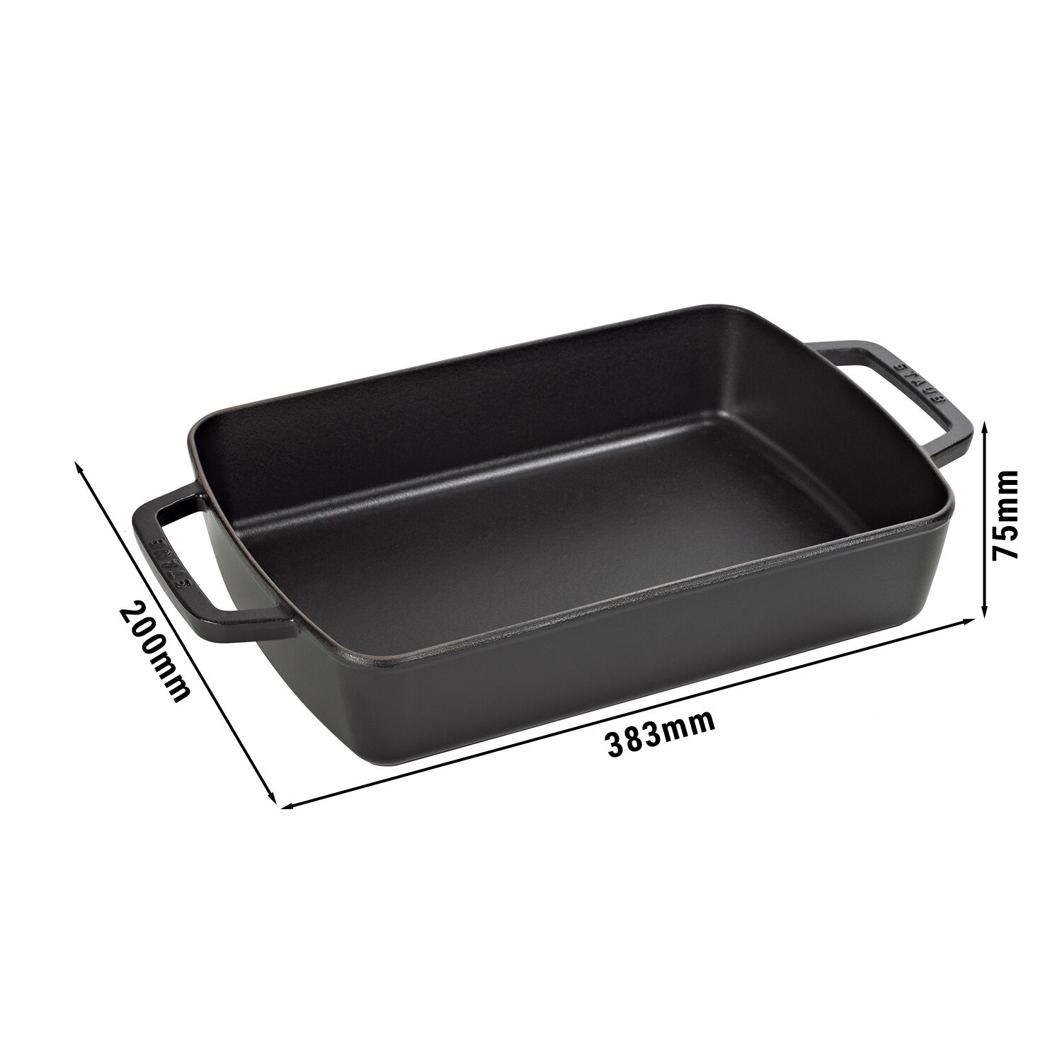 STAUB | SPECIALITIES - Gryta - 300x200mm - Gjutjärn - Svart