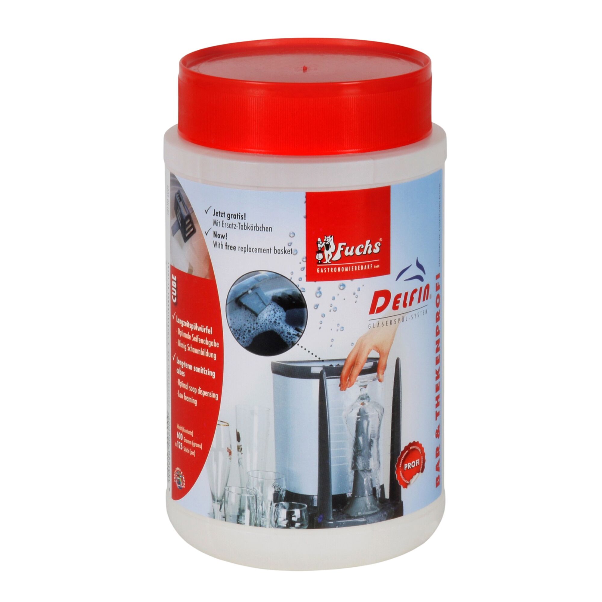 FUCHS | Cubes de lavage de verres longue durée pour les systèmes de lavage de verres DELFIN® TS - 600 grammes - 125 pièces