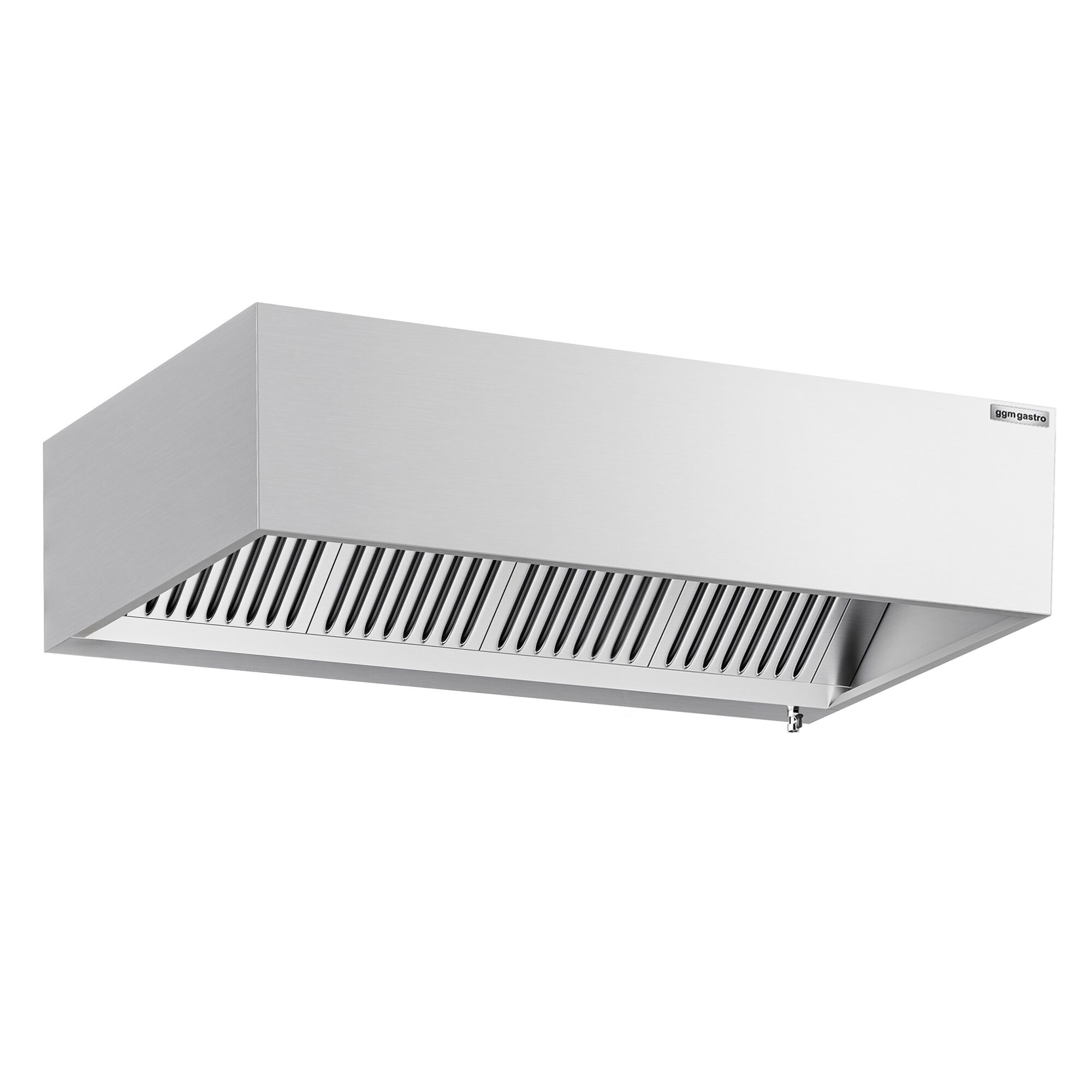 Induction box hood - 2000mm - with filter & light - without motor