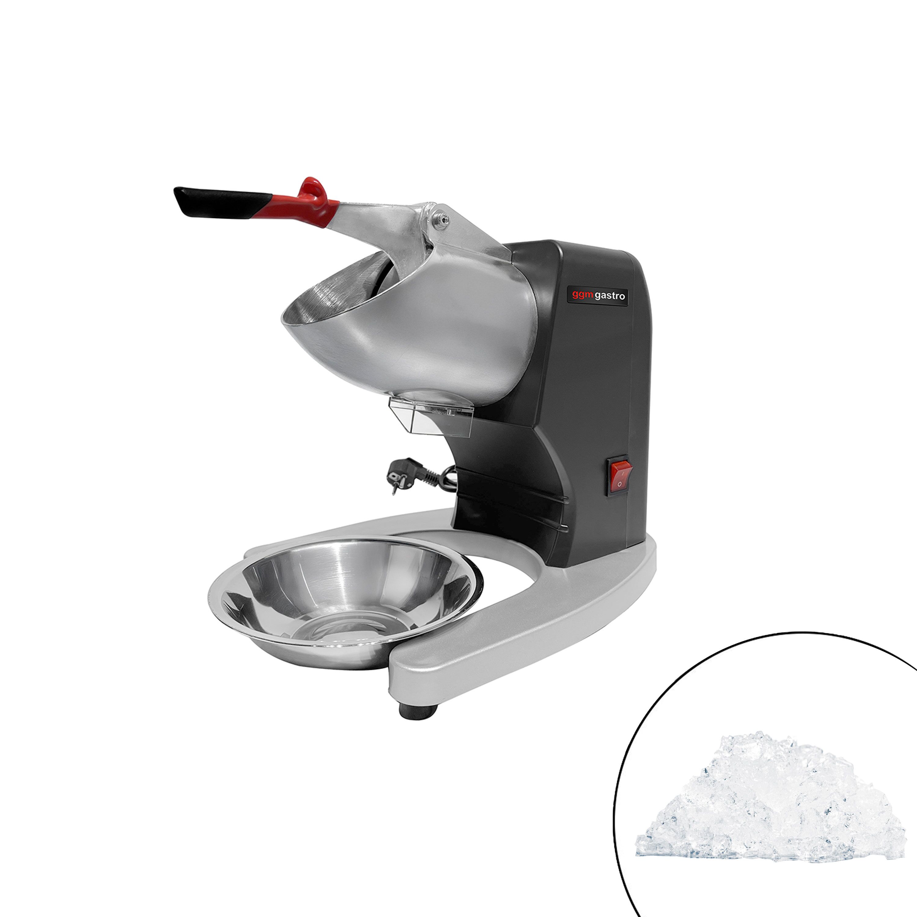Broyeur à glace - 1,6kg/min - 300W - Noir - avec trémie 0,7kg