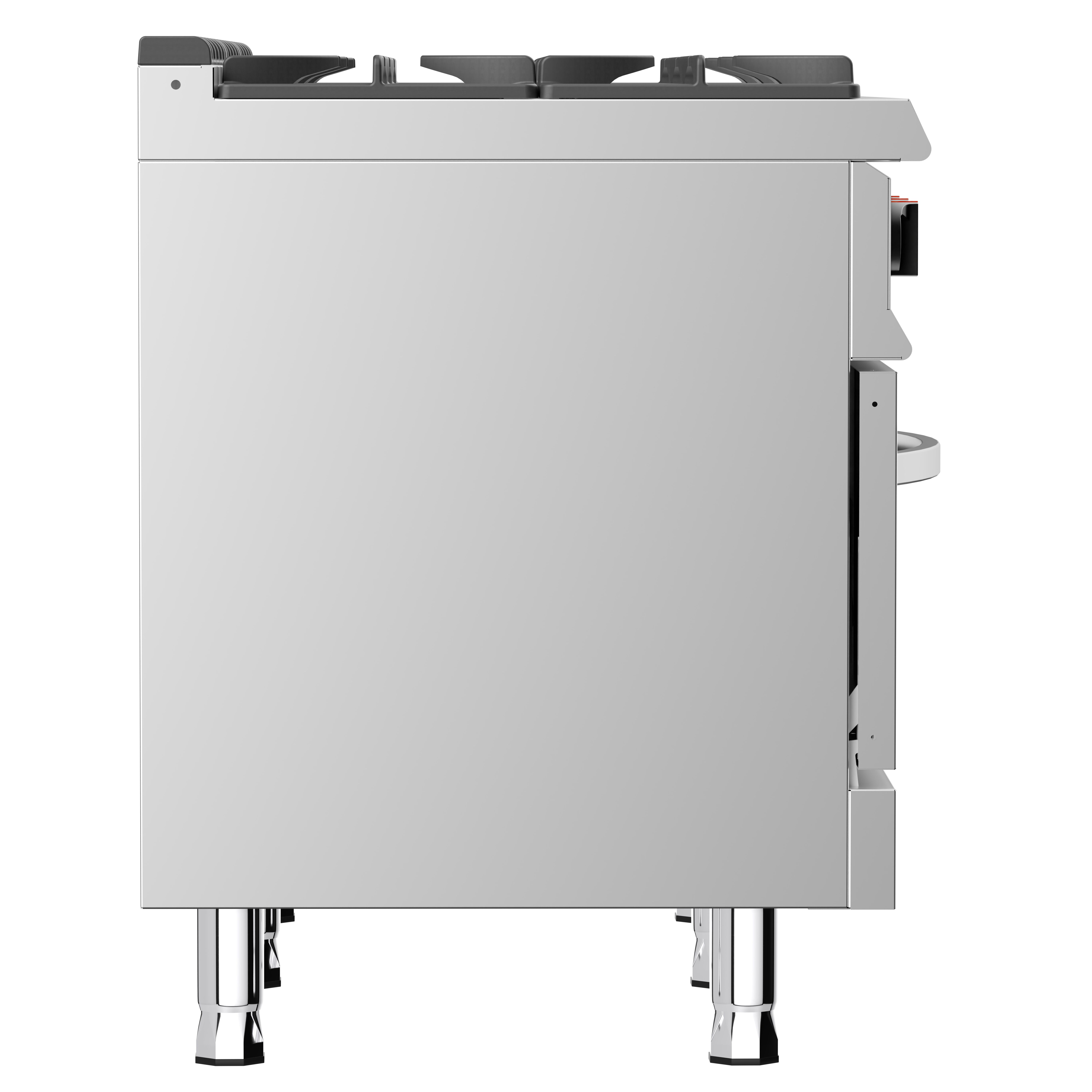 Fourneau à gaz – 45 kW – 6 brûleurs – avec four à gaz statique et soubassement ouvert – 6 kW
