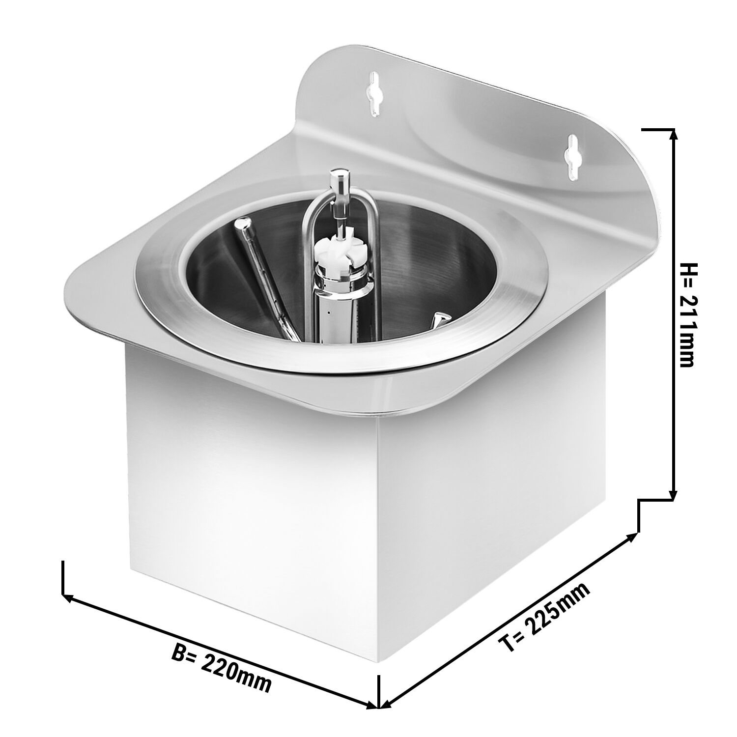 Glass Rinser - with automatic shut-off valve