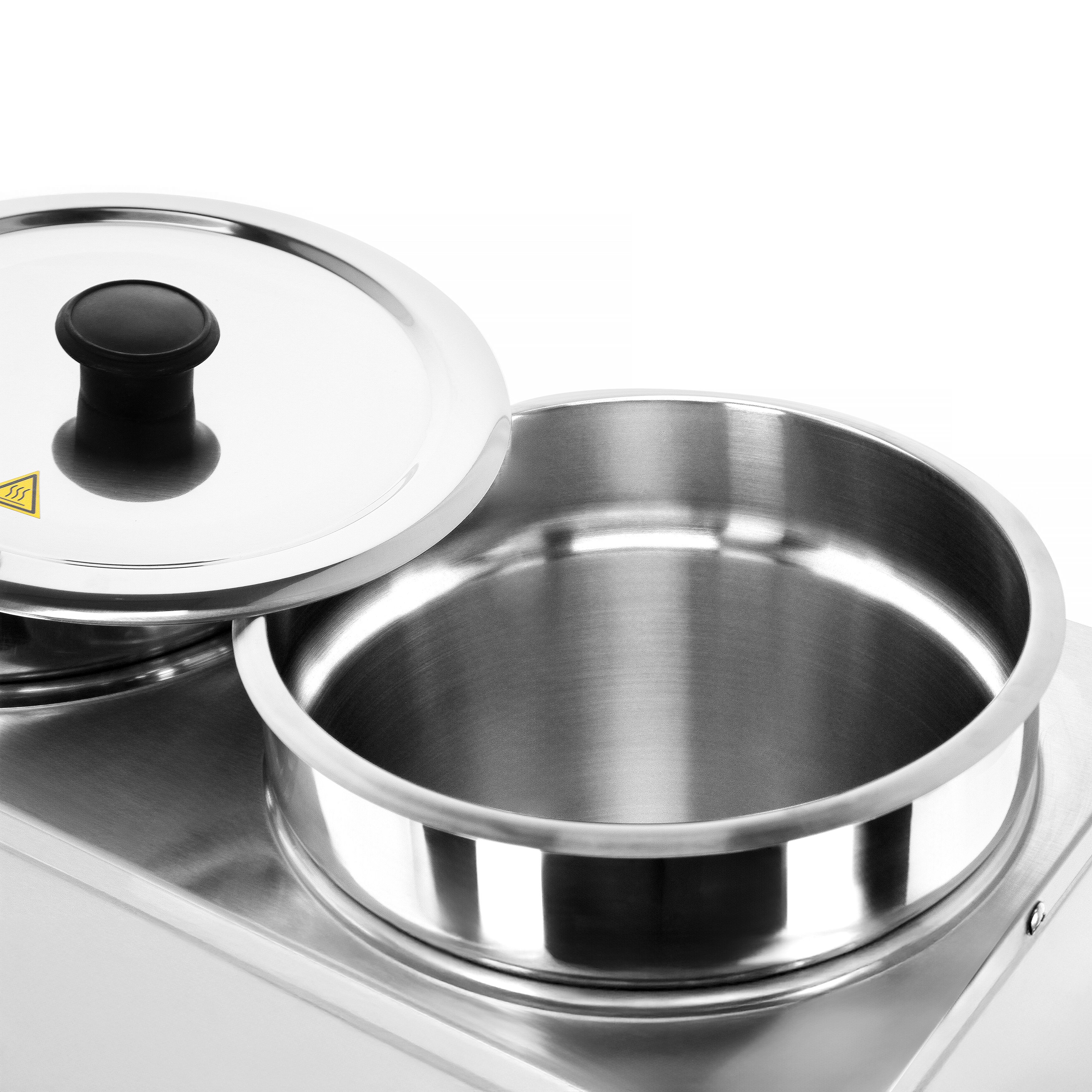 Commercial Electric Bain Marie - Wet Heat - 7L - 300W - 2 Round Pots with each 3,5L