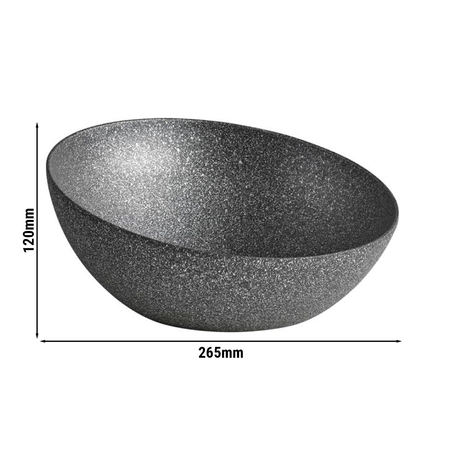 (6 pcs) Coupe - FROSTFIRE - Aluminium - 1,9L - Ø 265mm - Profondeur : 120mm - Gris moucheté