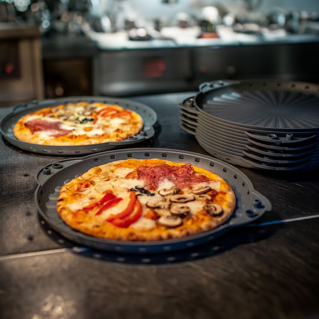 (6 pcs) Boîte à pizza - RÉUTILISABLE - 39.7x34x5.1cm