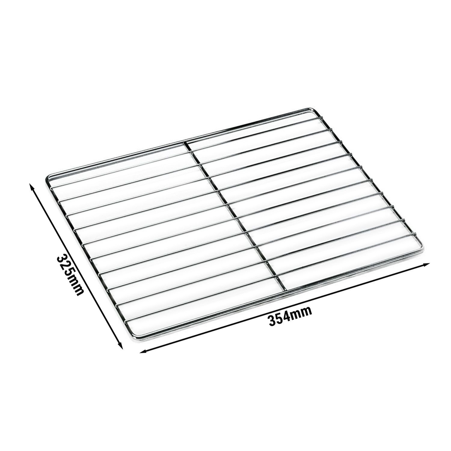 Ugnsgaller - GN 2/3 - 325x357x10 mm - kromad - non-stick - passar till KB523