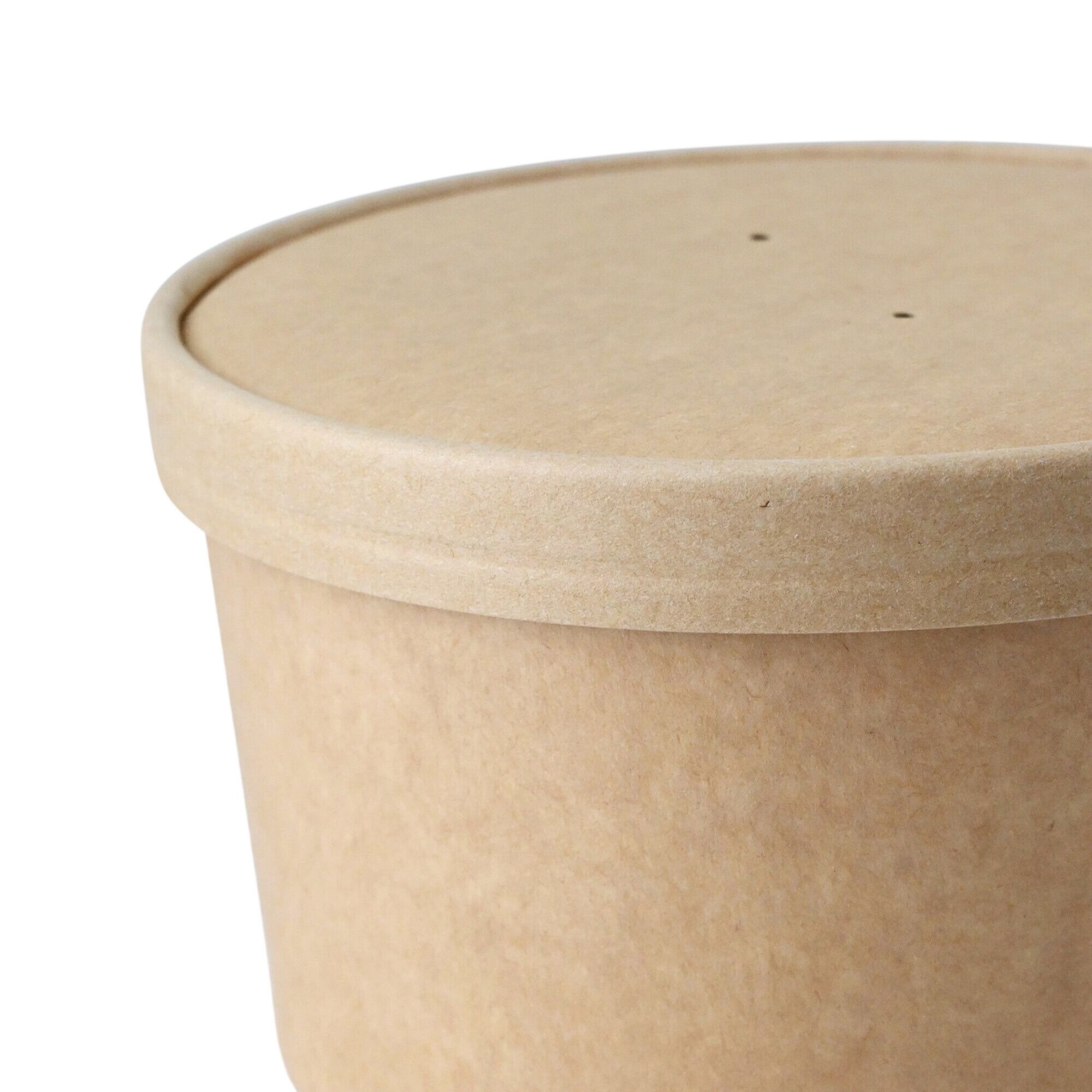 (300 pcs) Barquette réutilisable - operculable - Ronde - Brun