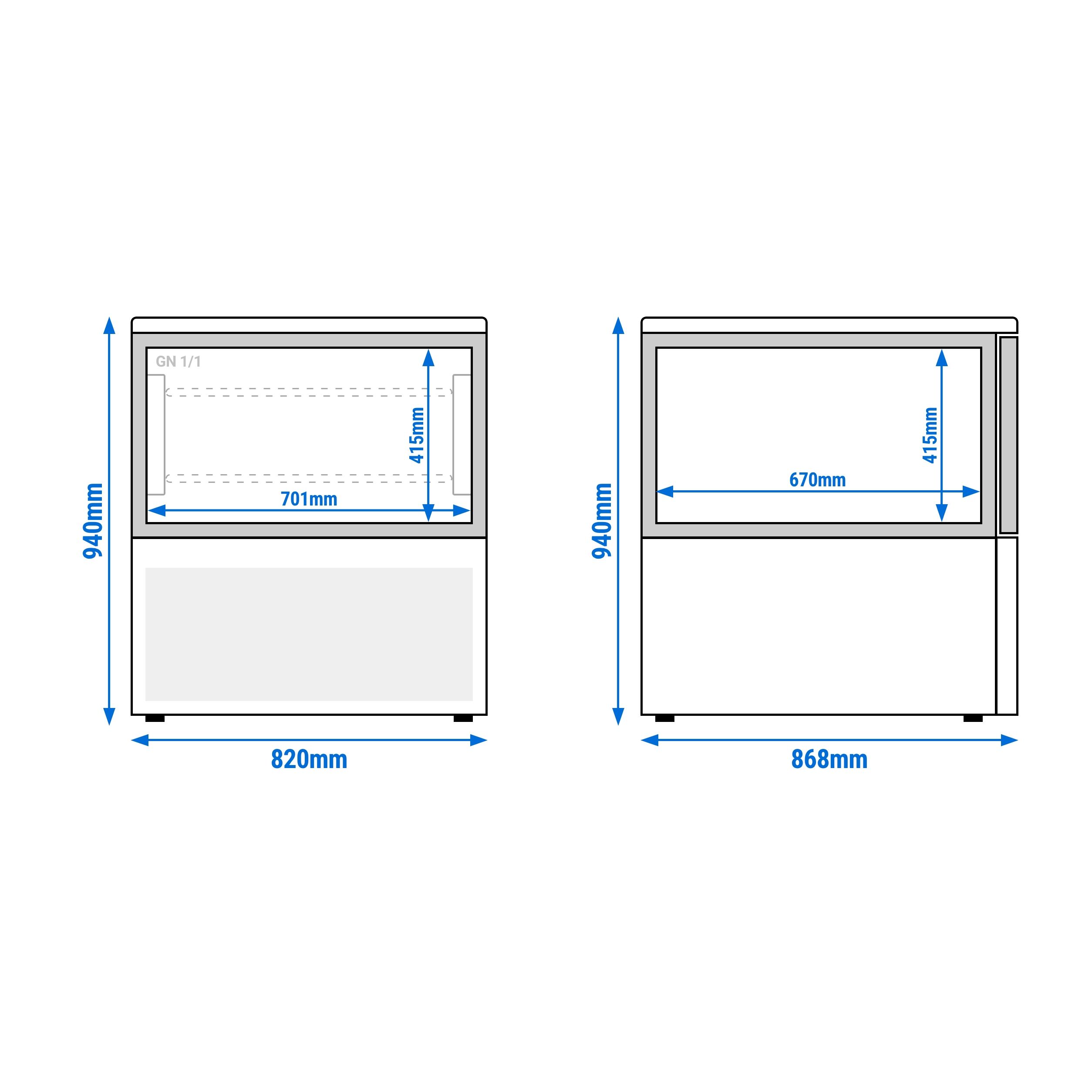 Cellule de refroidissement rapide - écran tactile - 120 litres - 5 x GN 1/1
