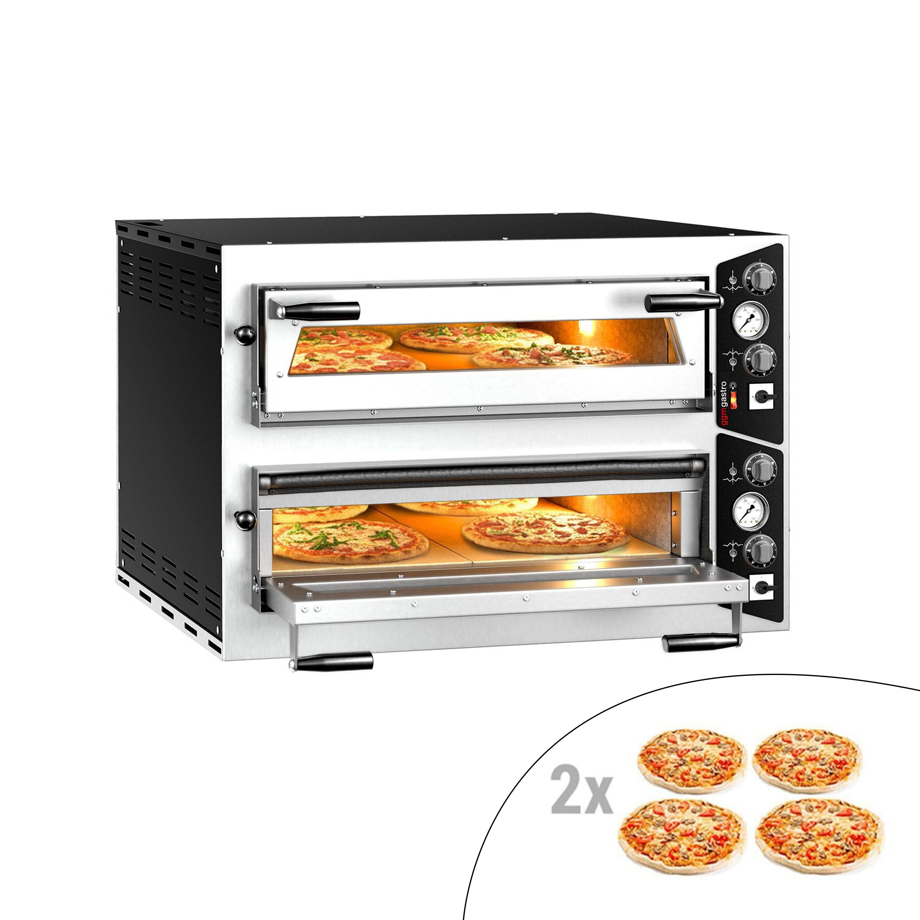 Four à pizza électrique - 4+4x 35 cm - Manuel