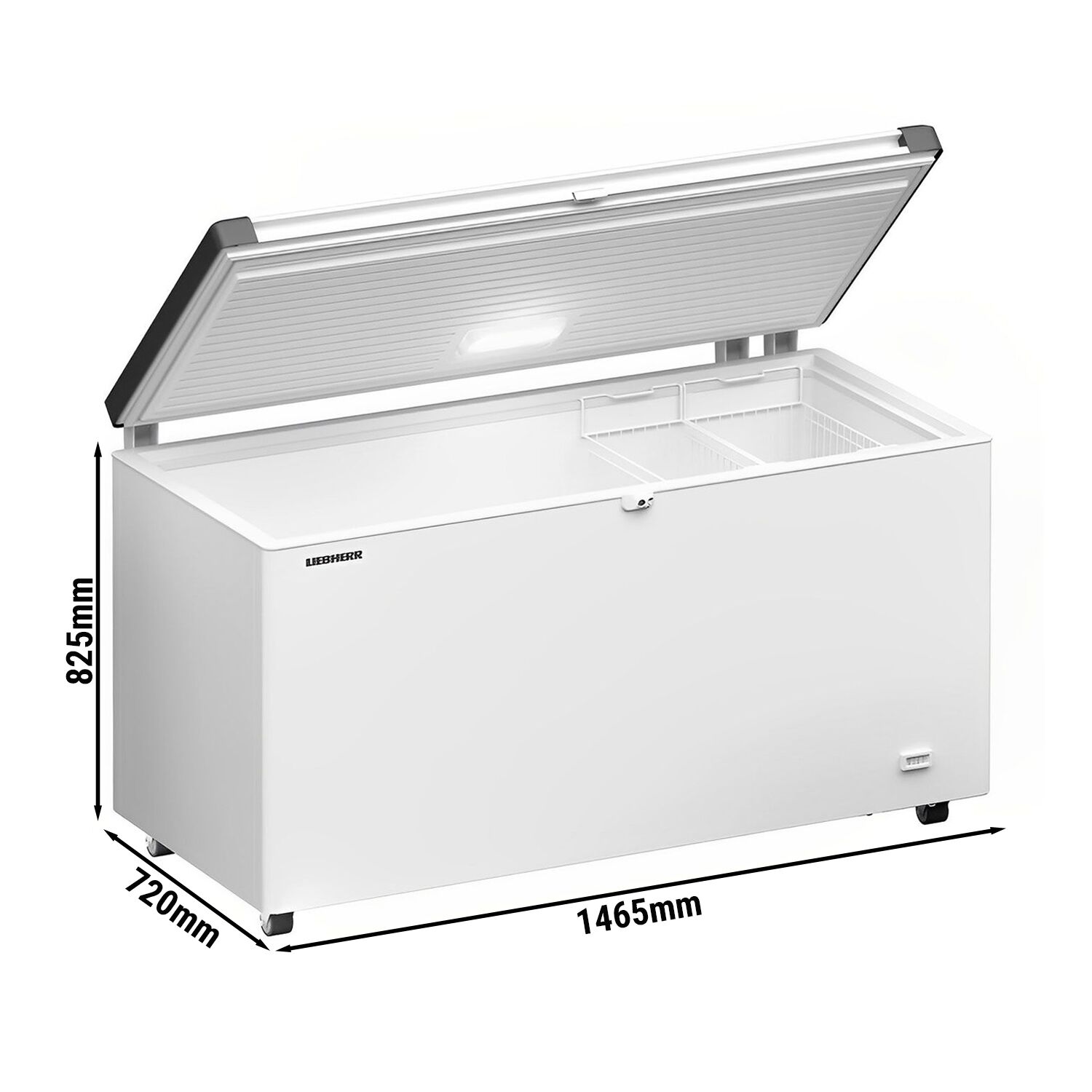LIEBHERR | Congélateur coffre - 1379x769 mm - 404 litres - Couvercle en plastique