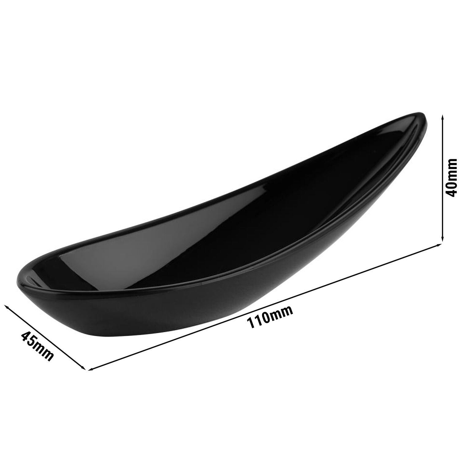 (12 pièces) Cuillères à finger food - FRIENDLY - PET - longueur : 110 mm