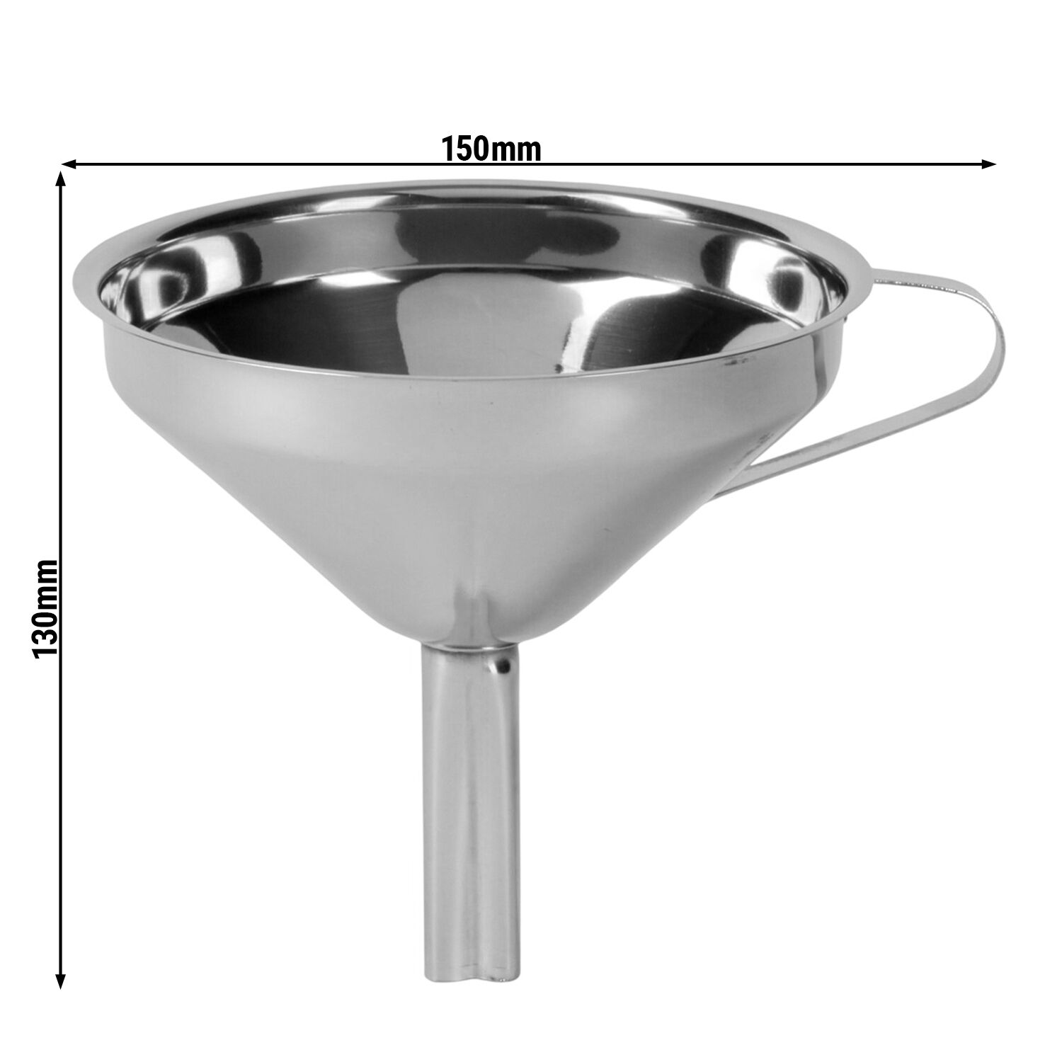 (6 pièces) FUCHS | DELFIN® Entonnoir à résidus avec tamis - Ø127mm - inox