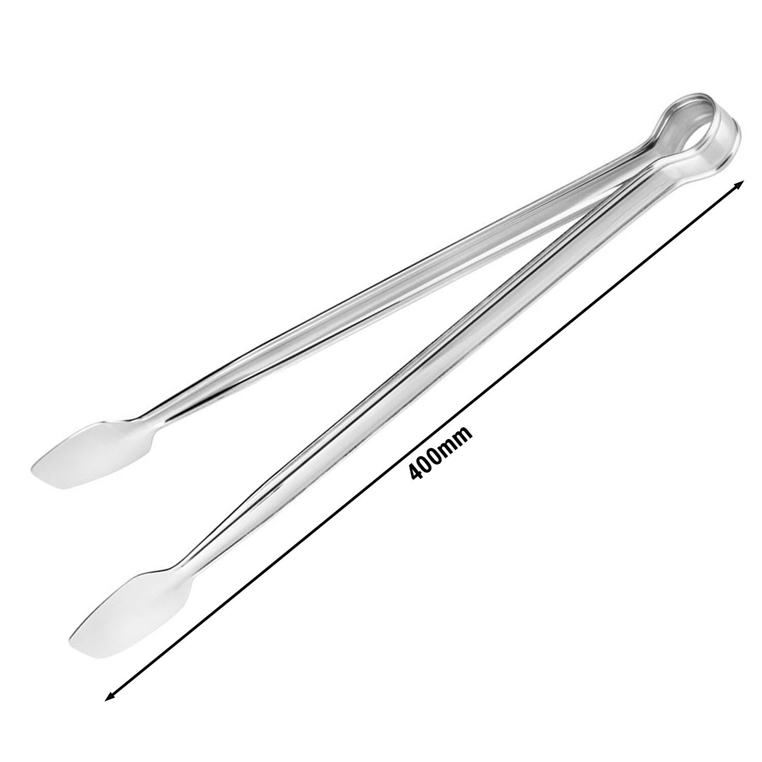 (4 pcs) Pince à barbecue - Longueur : 400mm - Acier inoxydable