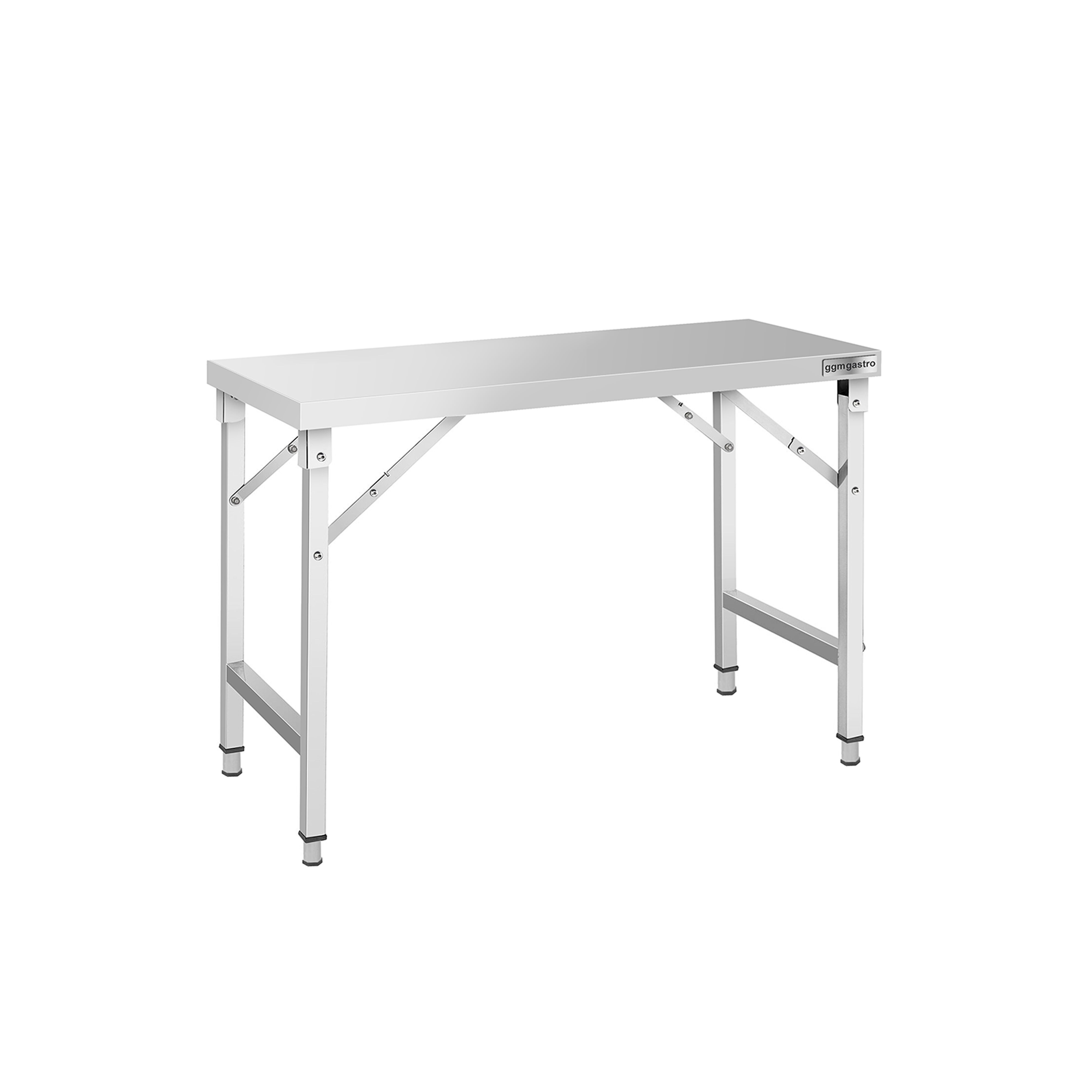 Table de travail en inox – pliable – 1400 × 600 mm