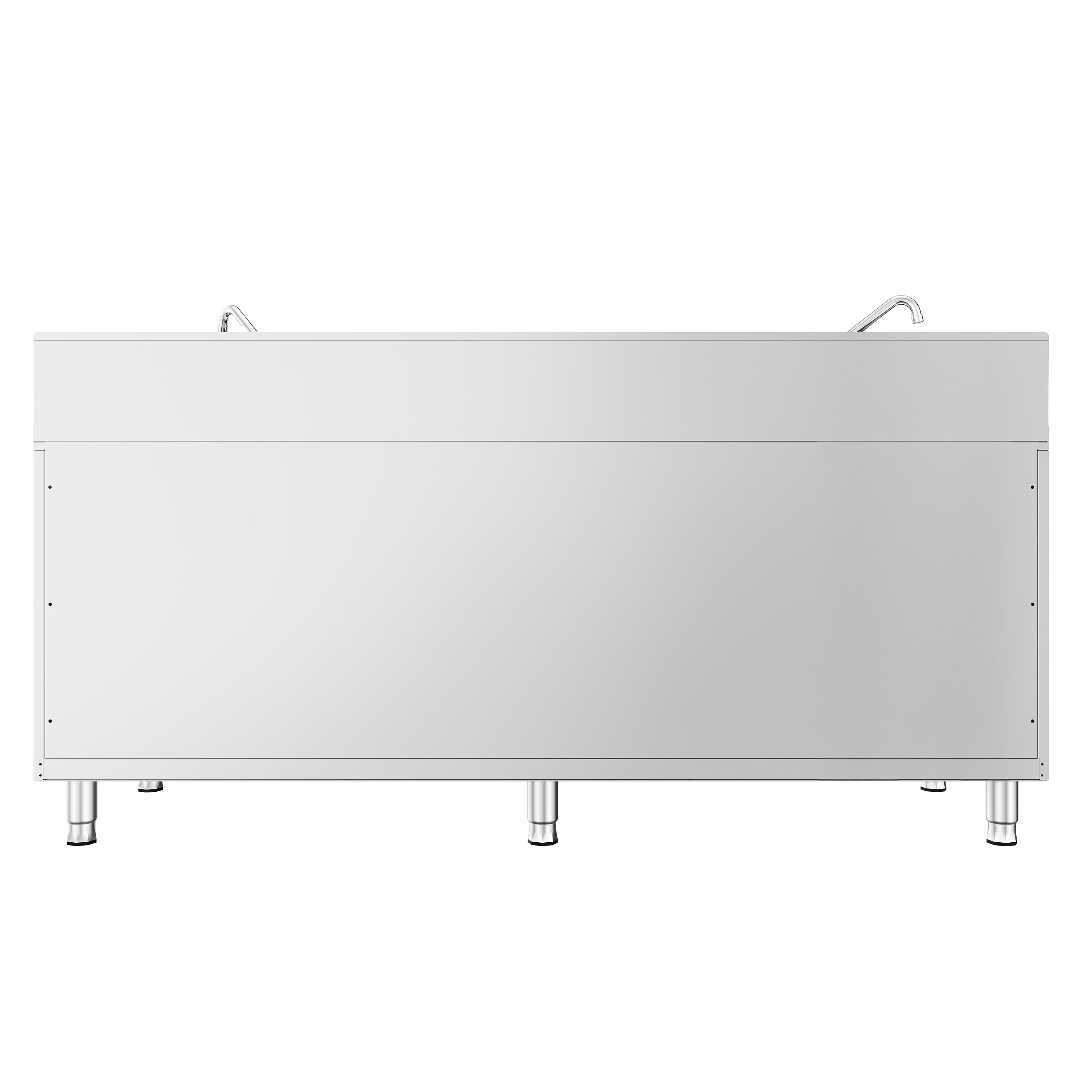 Cuisinière Wok à Gaz - 60 kW - 4 Brûleurs - incl. 2 Robinets