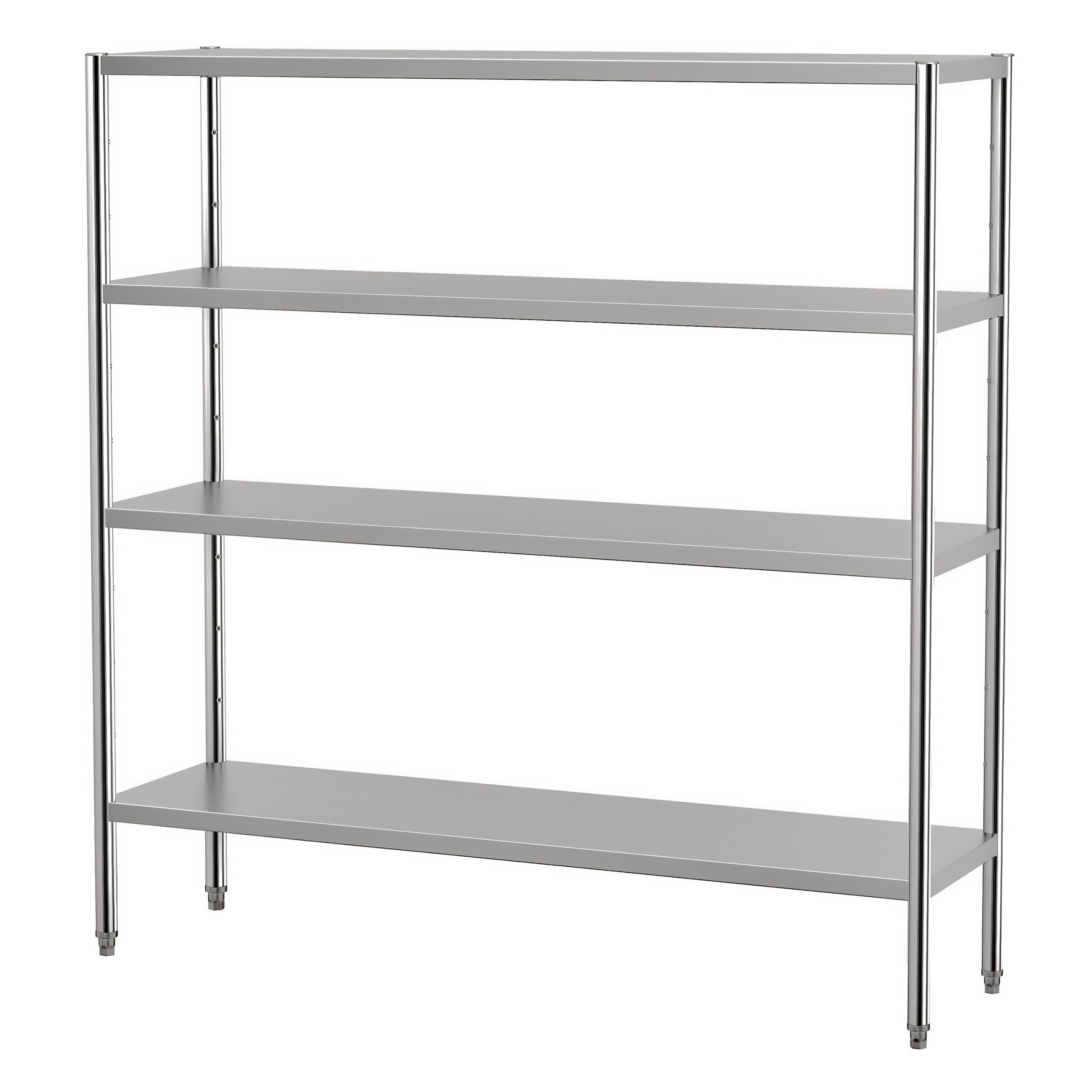 Étagère en inox ECO - 1800 x 500 mm - avec 4 étagères (réglables)