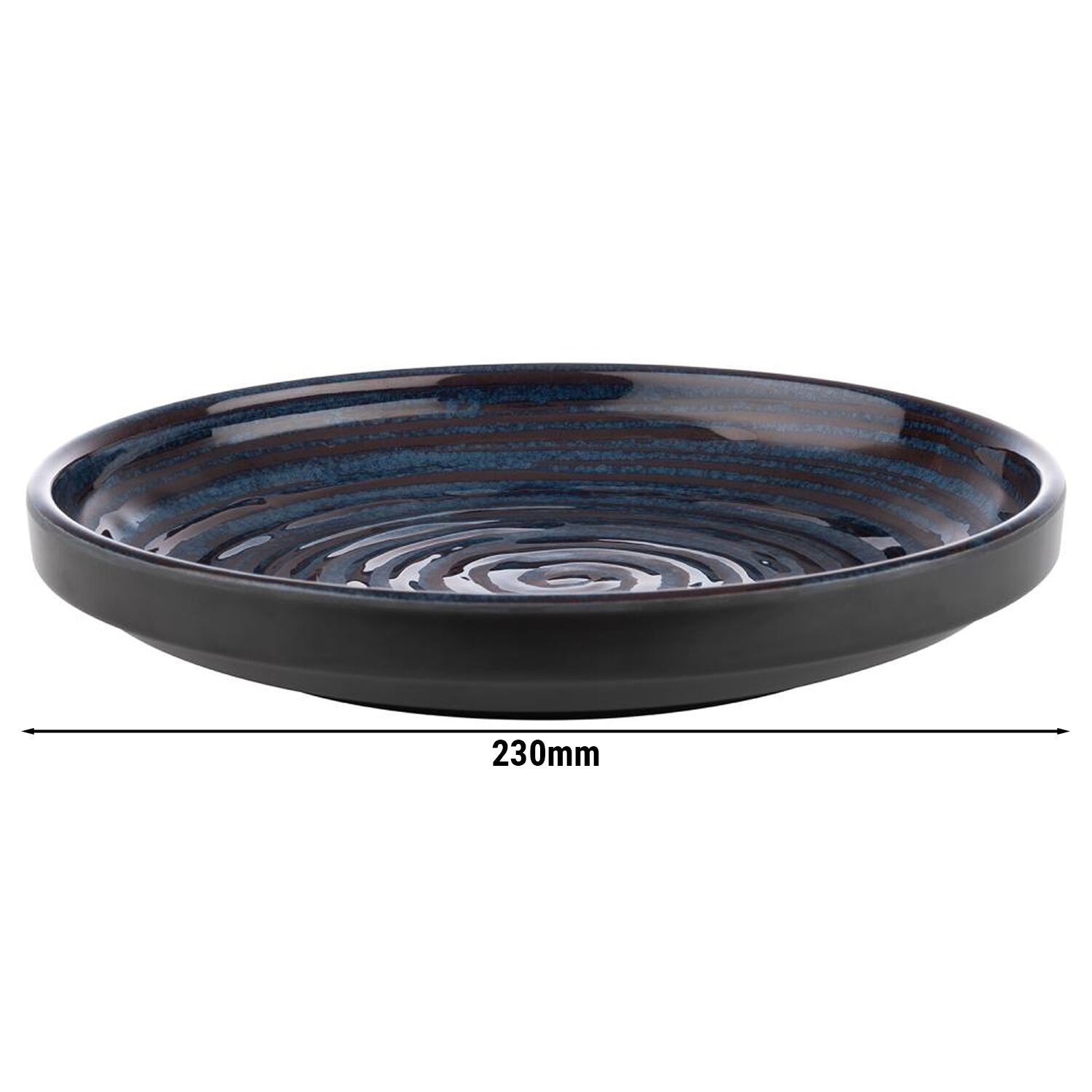 (6 pièces) LOOPS - Assiette - Plate - Mélamine - Ø 230 mm