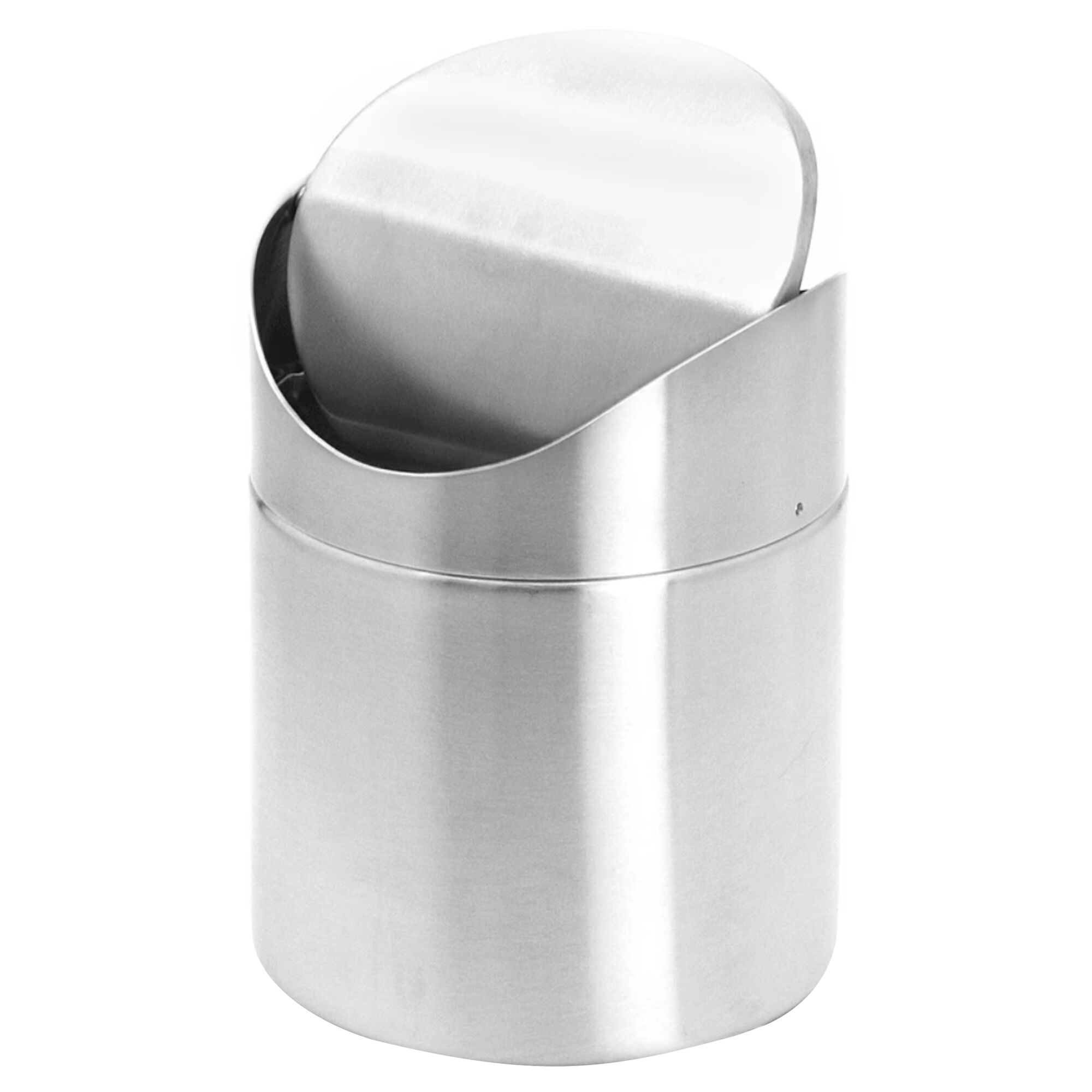 (6 pièces) Poubelle de table - inox - 0,7 litre