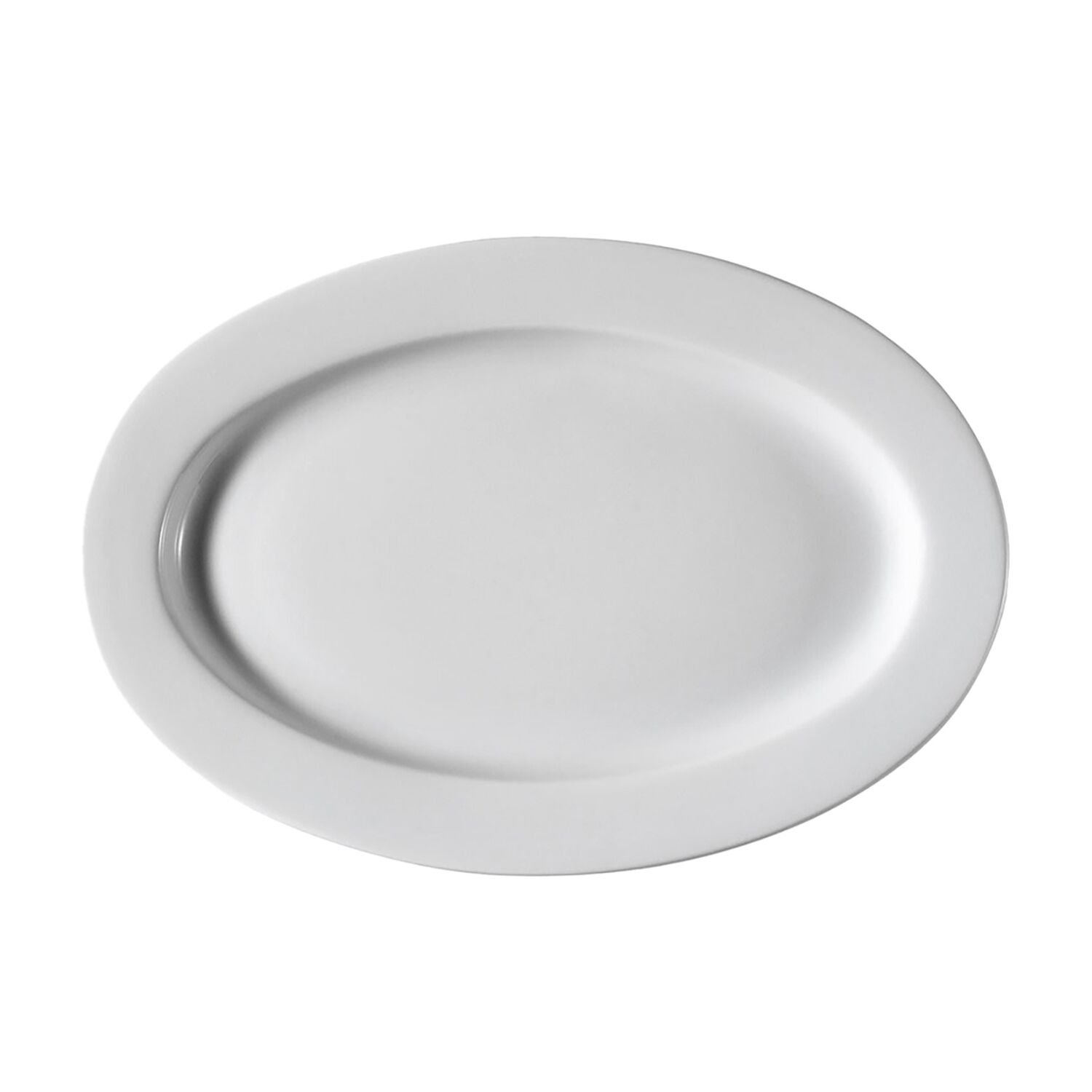 (6 pièces) PERA Blanc - Assiette / Assiette à Döner - Ovale - 240 mm - Blanc
