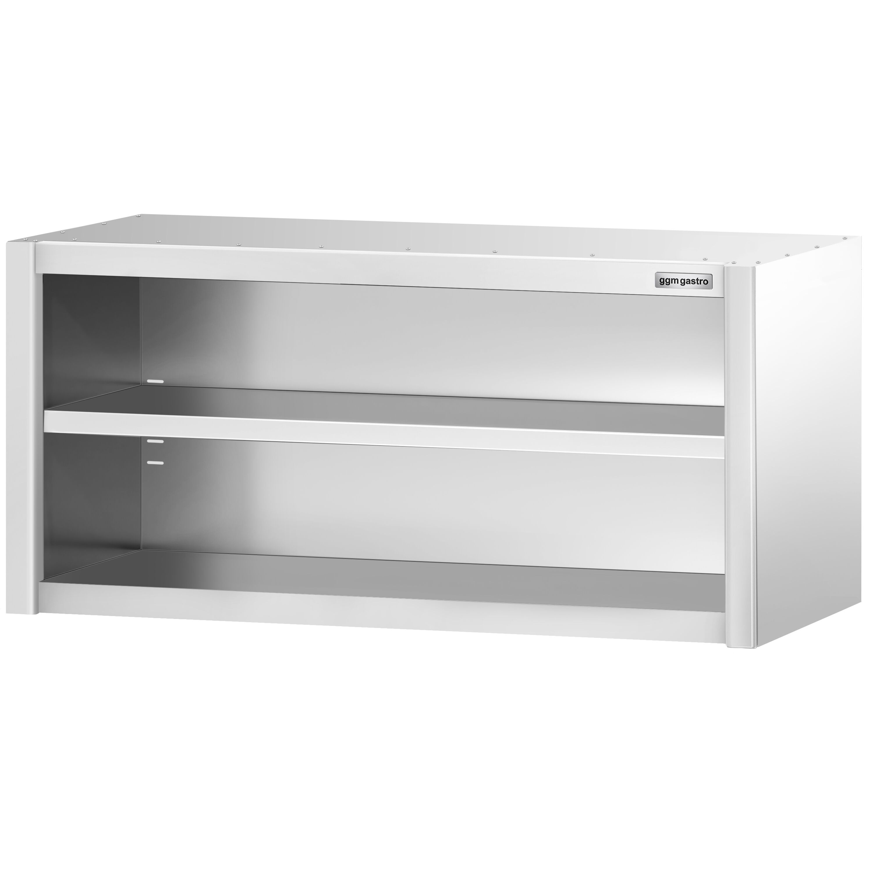 Armoire murale en acier inoxydable PREMIUM - 1400x400mm - sans portes (ouvert) - 650mm de haut