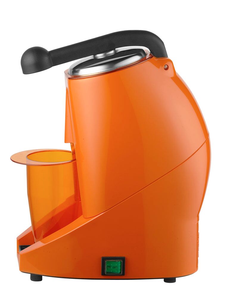 Commercial Electric Citrus Juicer - 570W - 10.17kg - with press arm, dishwasher-safe parts, heat protection - Orange (Single)