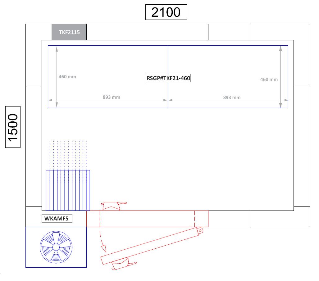 Rayonnage modulaire en aluminium - 1786x460mm - Capacité de charge:600kg