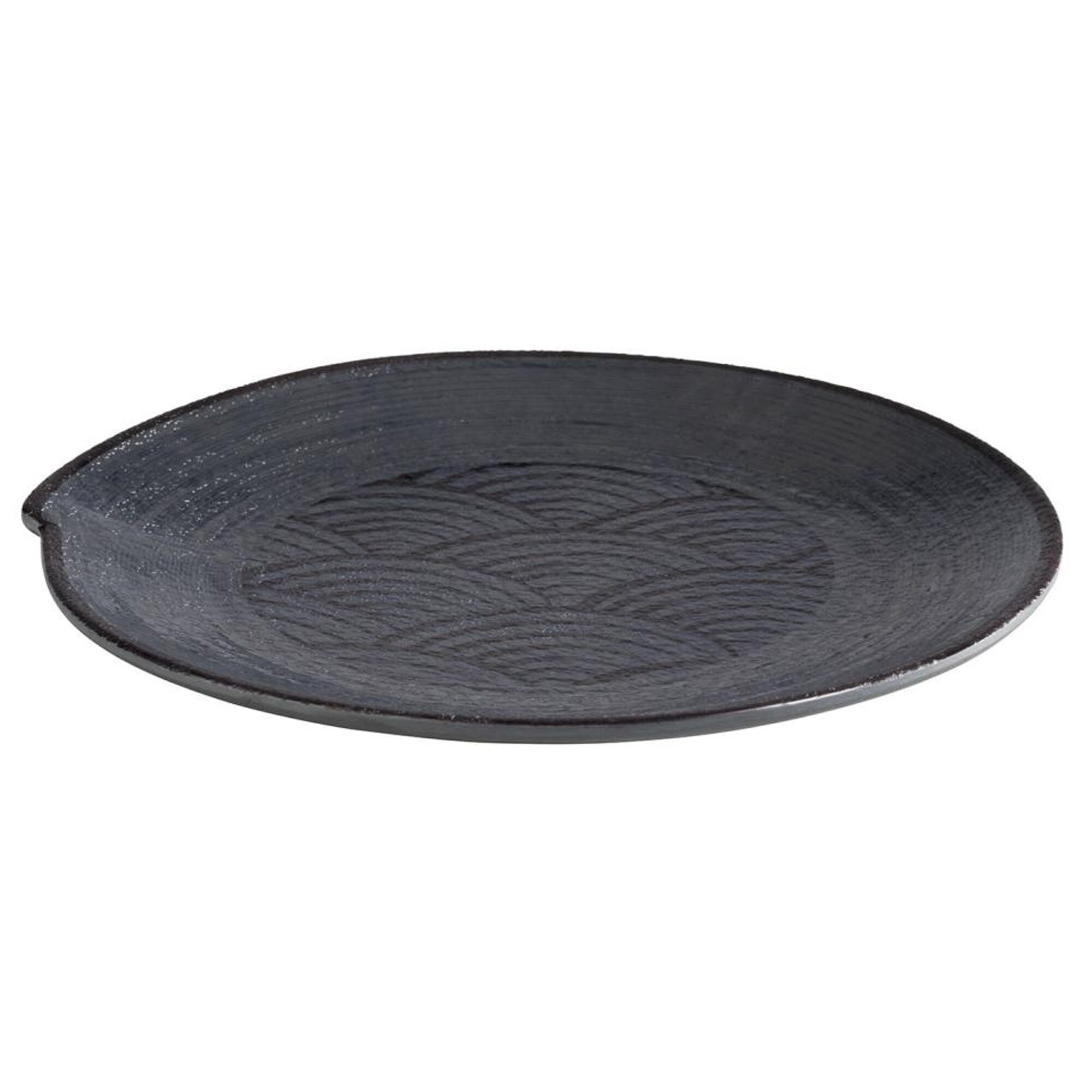 (6 pièces) Assiettes - DARK WAVE - Mélamine - Ø 220 mm