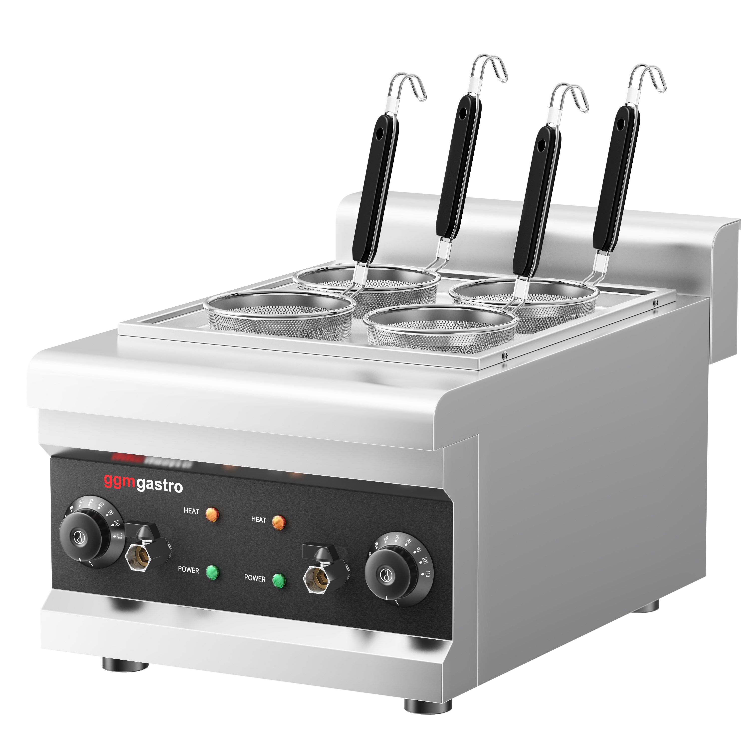 Cuiseur à pâtes électrique – 3 kW – incl. 4 paniers