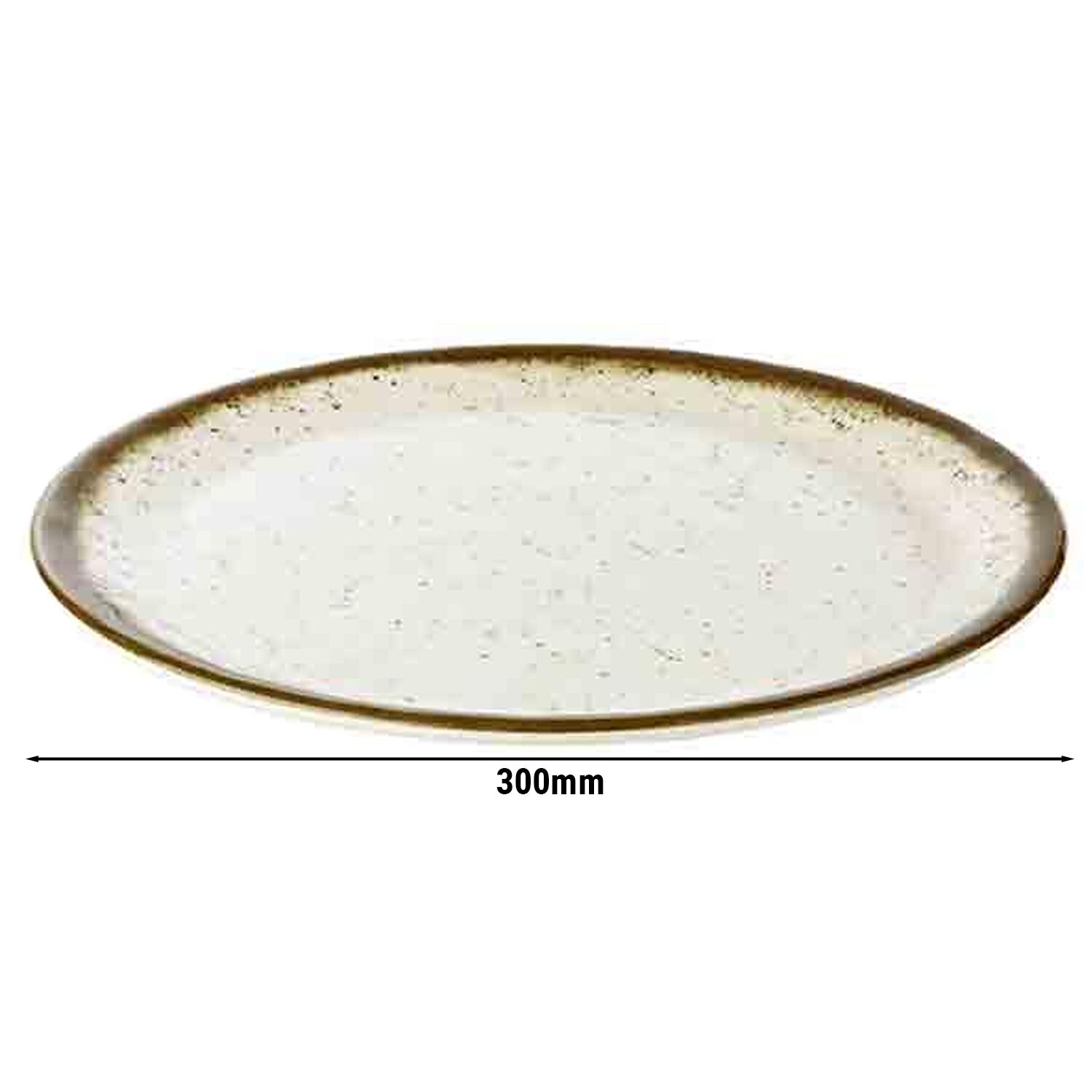 (6 pièces) STONE ART - Assiette - Plate - Mélamine - Ø 300 mm