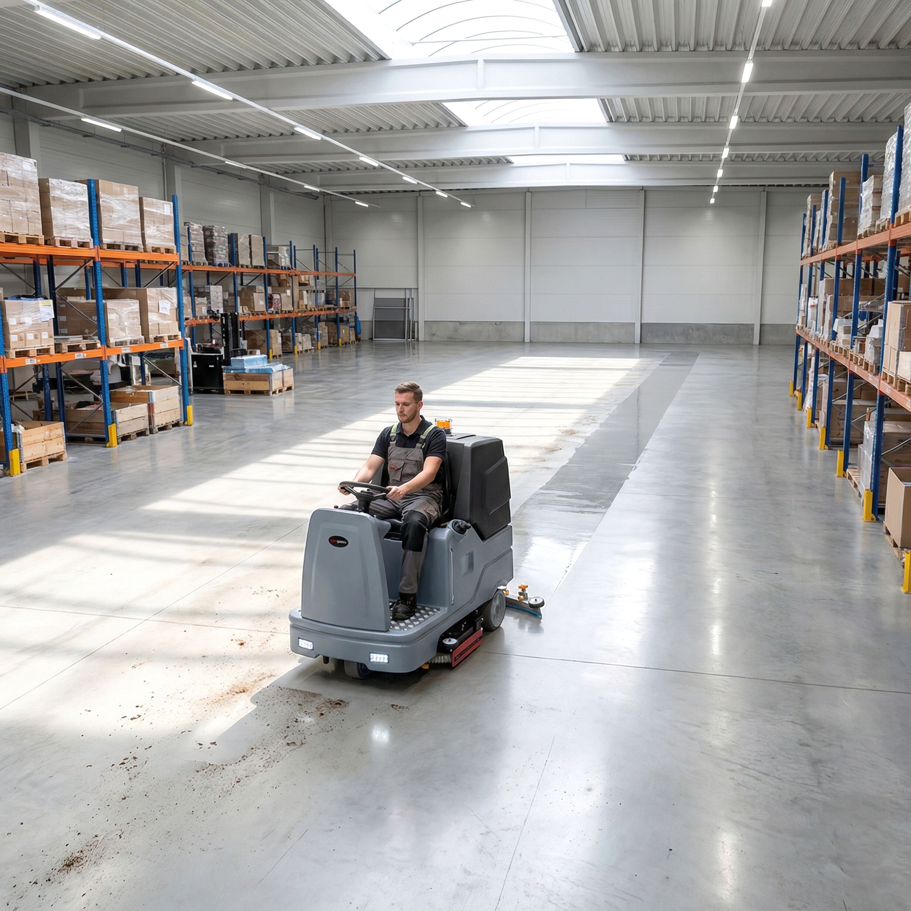 Autolaveuse autoportée - performance de travail 6 000 m²/h