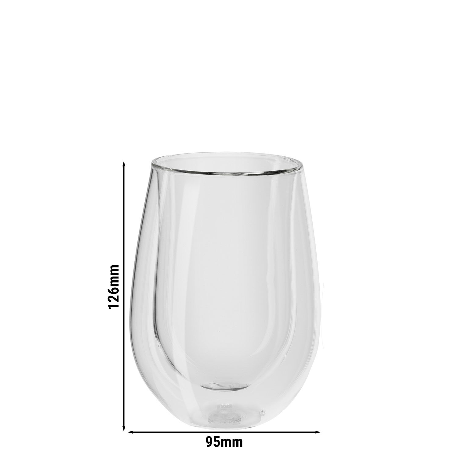 (2) ZWILLING | Sorrento Bar Long Drink Glass Set – 350 ml - double‑walled borosilicate