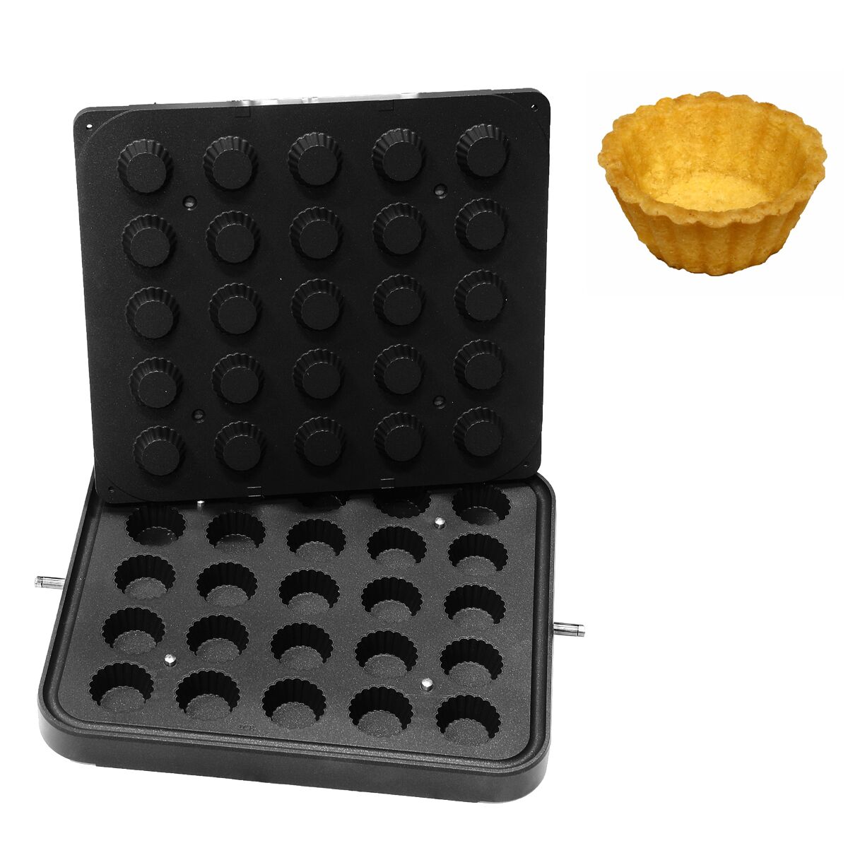 (6 pcs) Tartlet Plates - Round, Square, Rectangular, Eclair & Cupcake - 480x440x80mm - compatible with Tartlet machine TMPIC