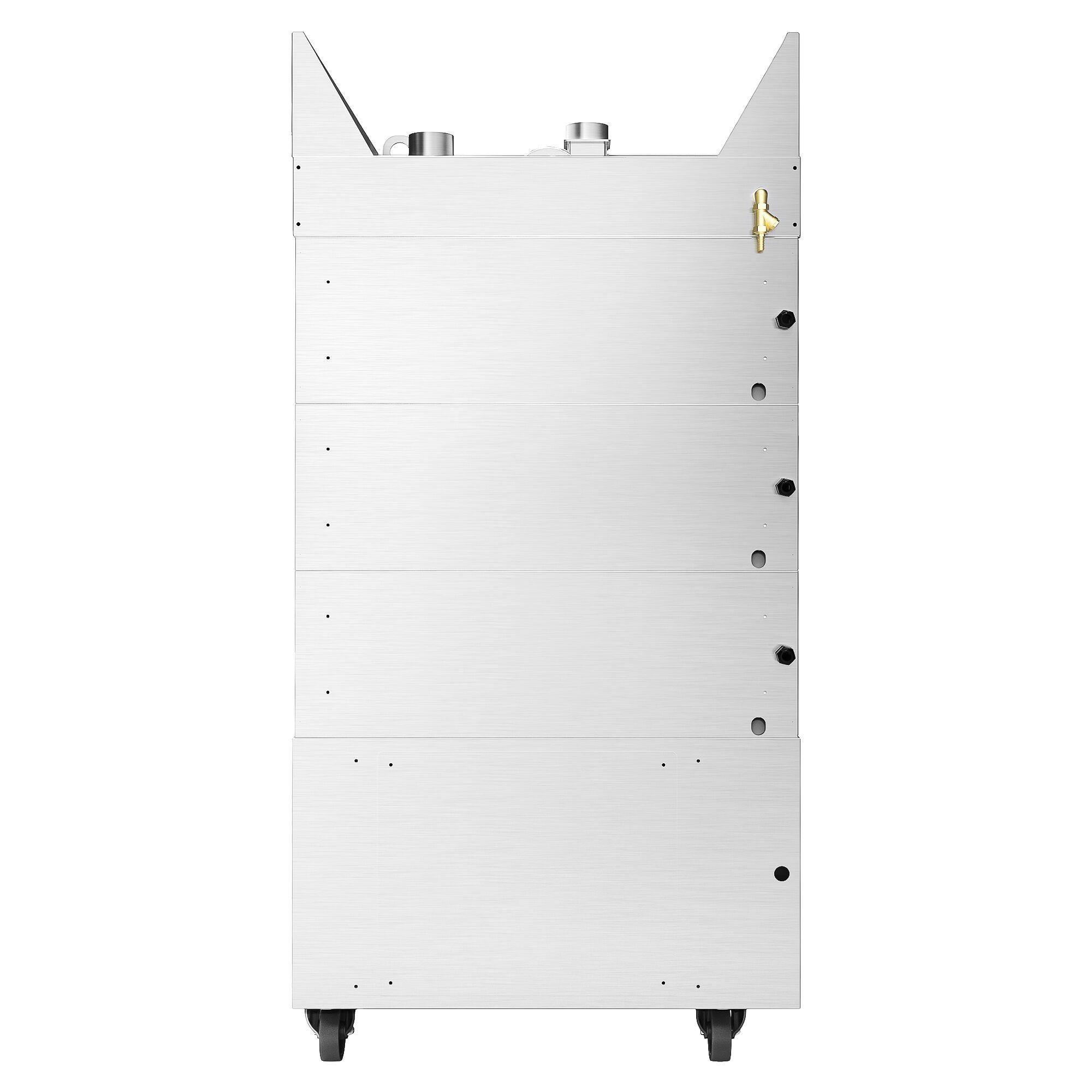Four à étages de boulangerie avec fonction vapeur - numérique - 3 chambres de cuisson - avec hotte et chambre de fermentation 12 x EN 600 x 400