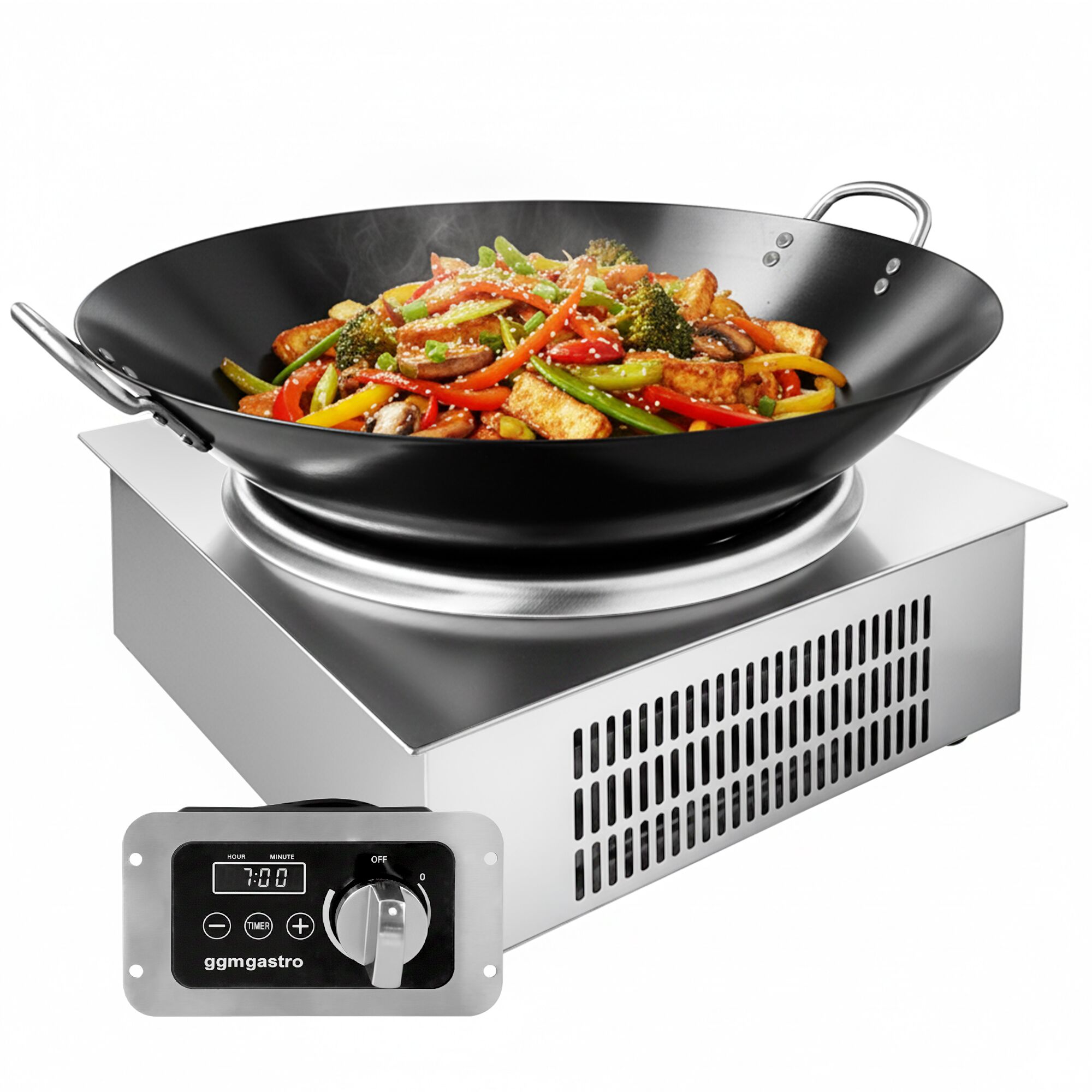 Wok à induction - 3,5 kW - 1 zone de cuisson - Ø 311mm - Bflex Digital - incl. wok