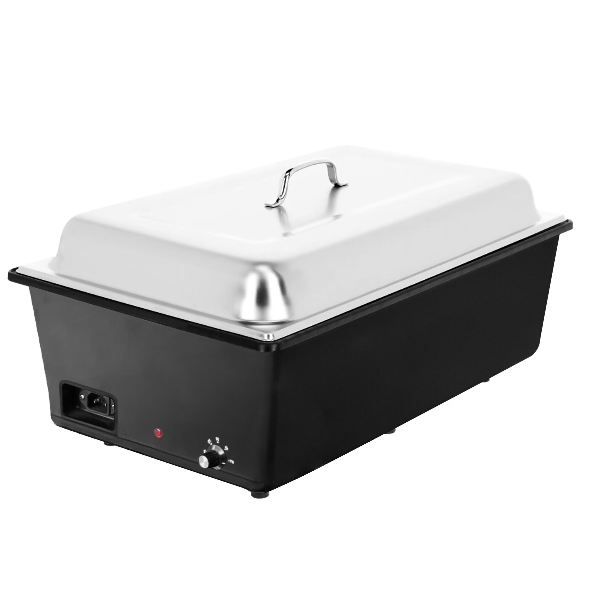 Chafing dish électrique - GN 1/1 - avec couvercle - Noir