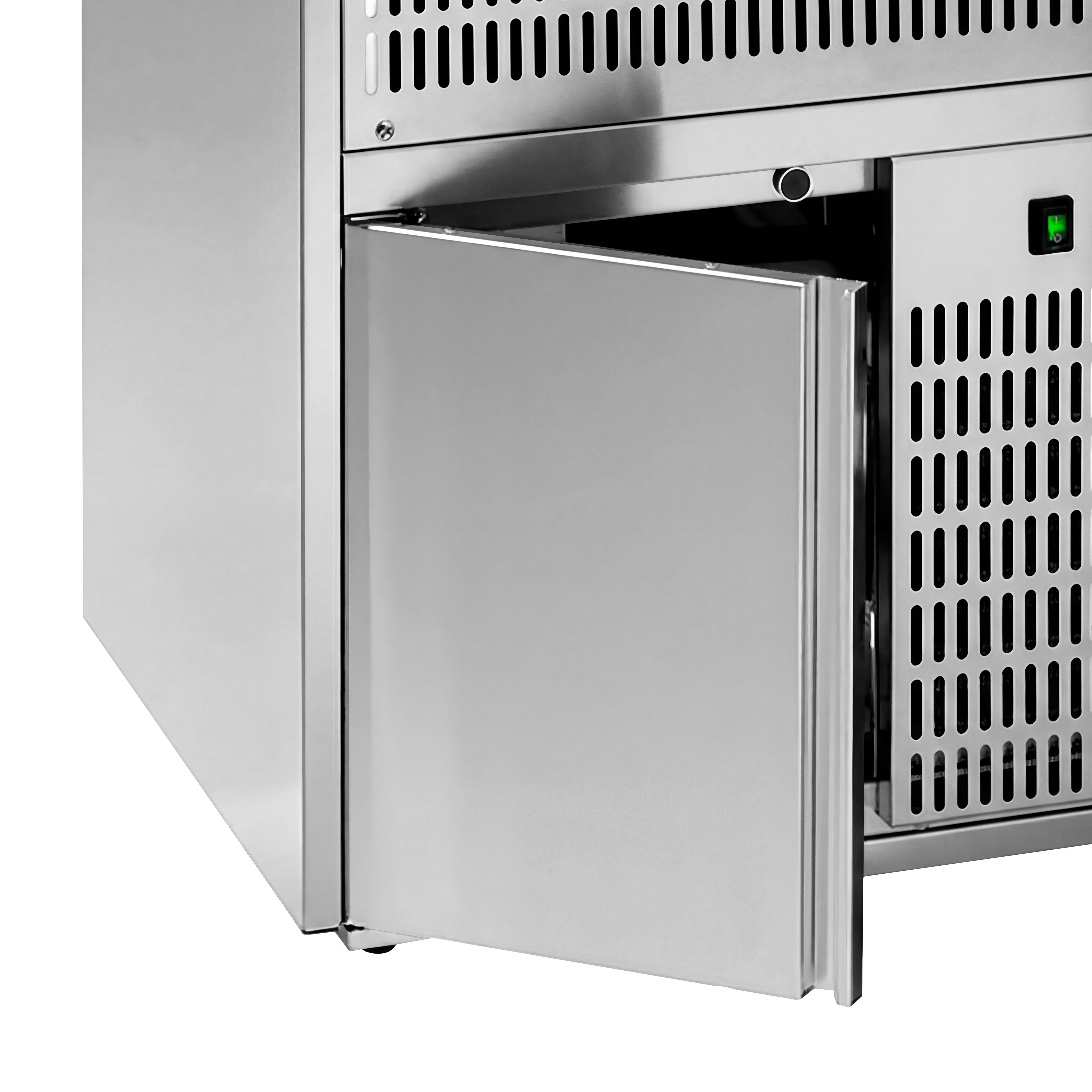 Comptoir à bière Premium PLUS – 1950 × 700 mm – 1 porte & 2 tiroirs