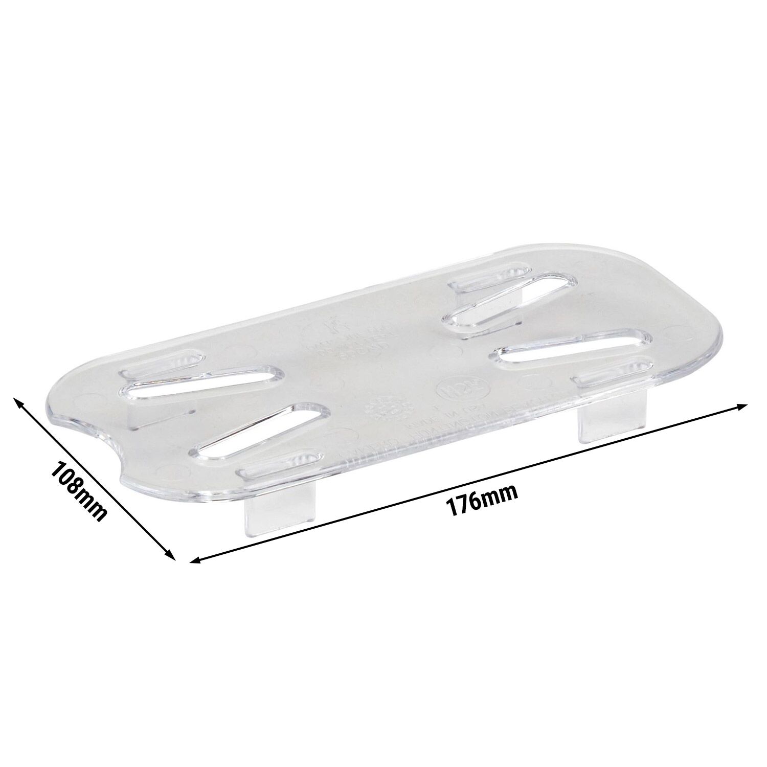 (6 pièces) CAMBRO | Camview® - Égouttoir GN en copolymère 1/9 - Transparent - Sans BPA